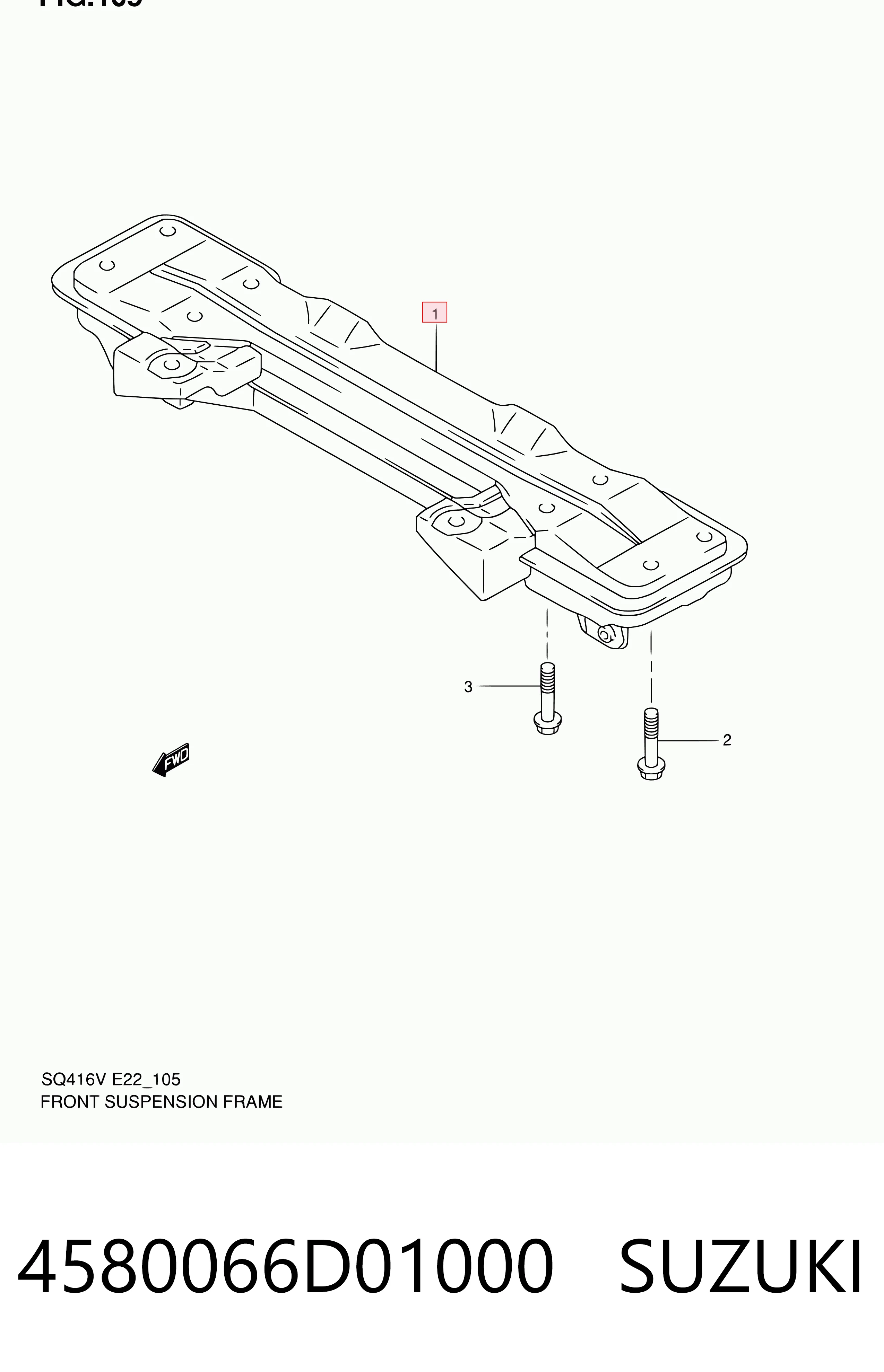 Subchasis delantero soporte motor Suzuki Grand Vitara SUV (FT, HT) (1998 - 2005) precio, desde 308,00 EUR