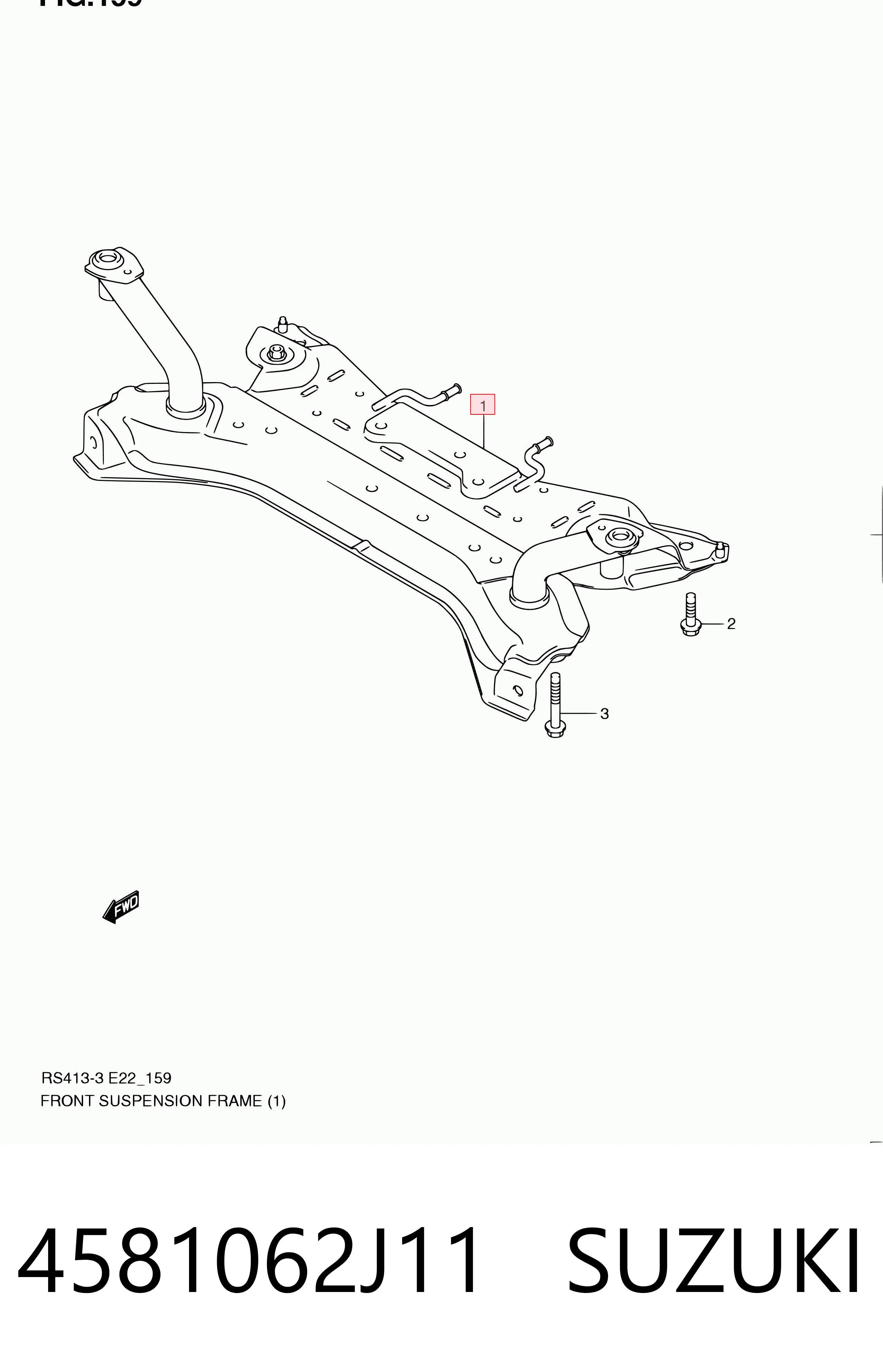 Bastidor delantero Suzuki Swift III