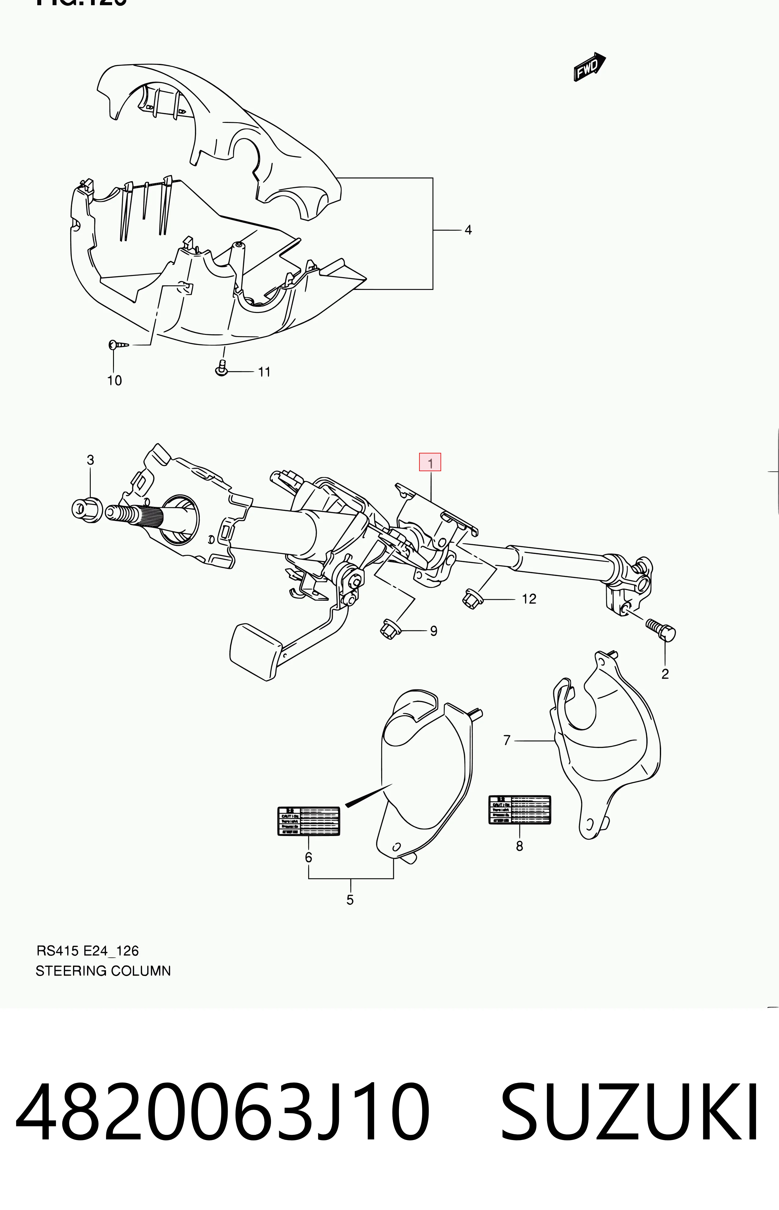 Comprar Columna de dirección Suzuki Swift III RS a bajo precio