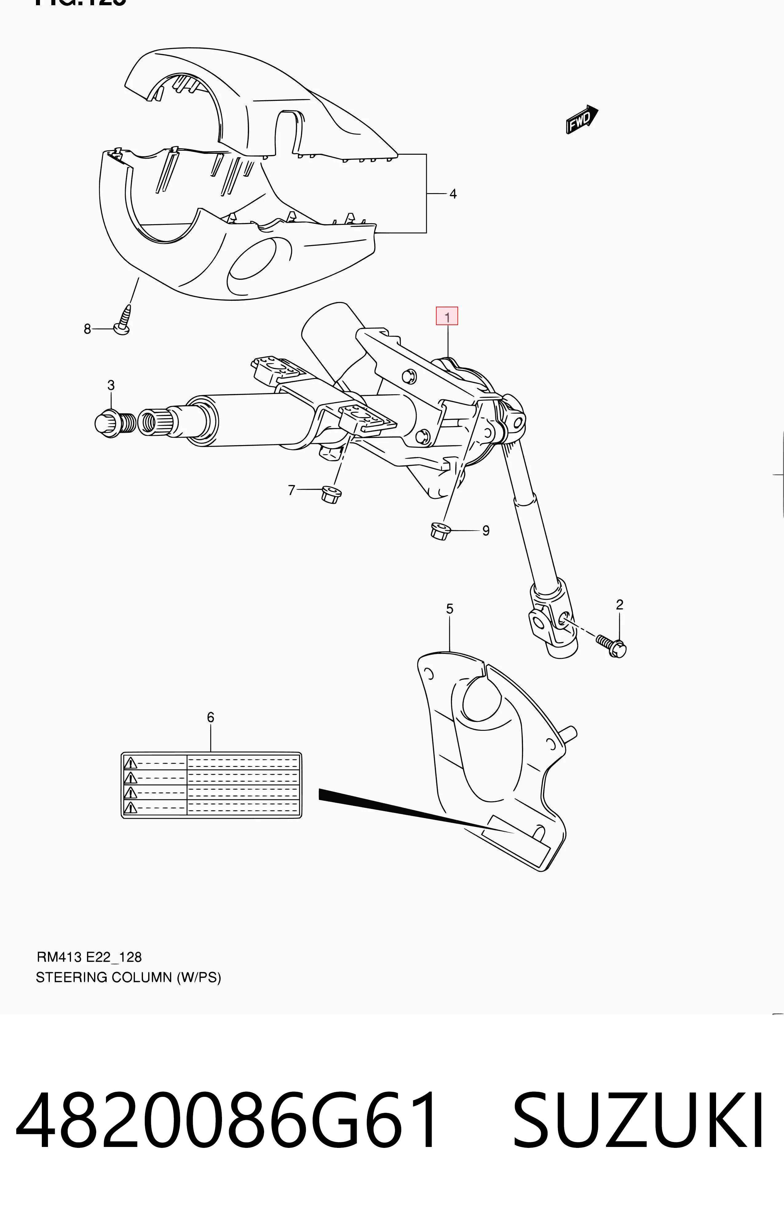 Columna de volante para Suzuki Ignis II FH