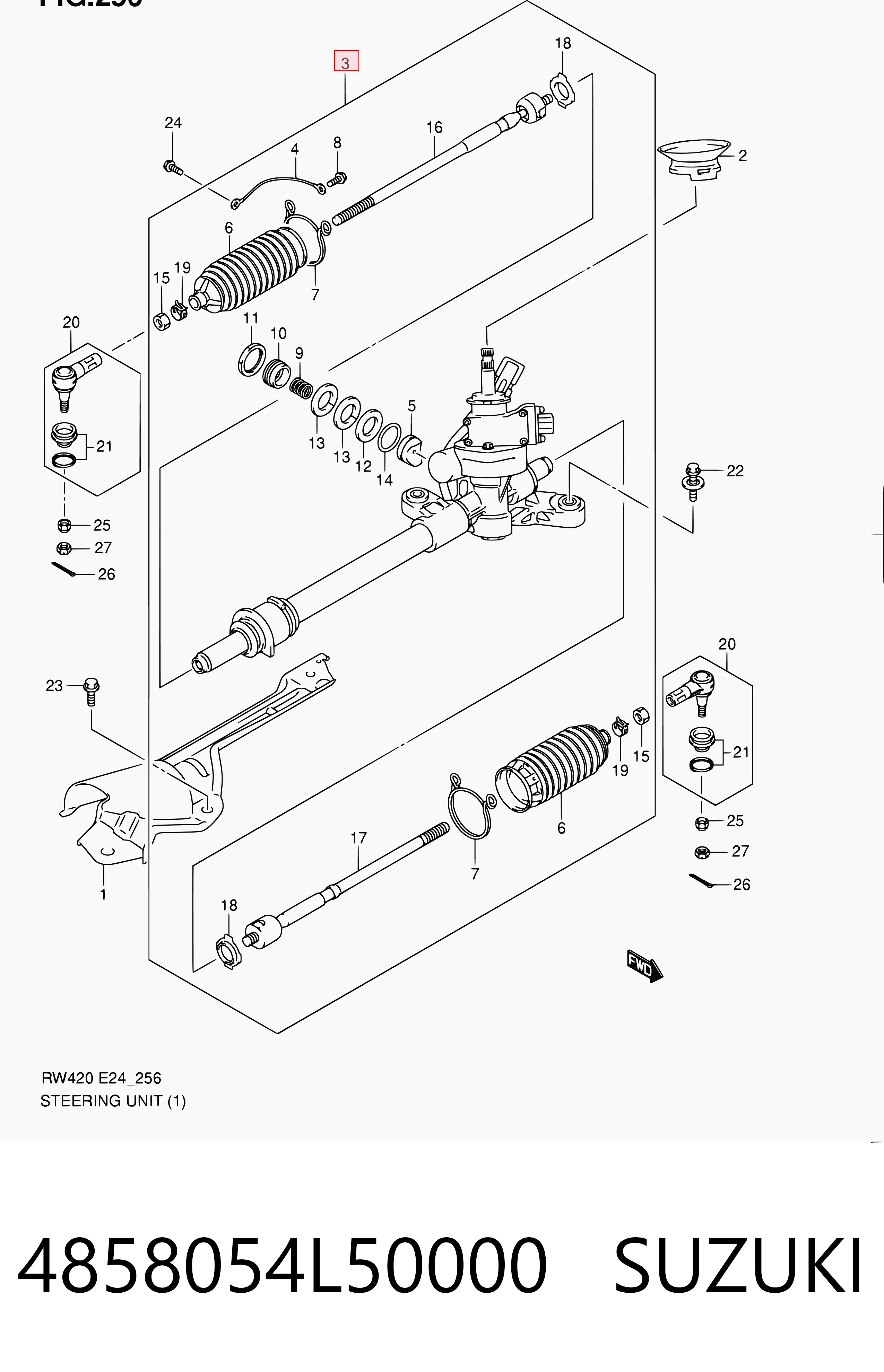 Caja de dirección Suzuki SX4 