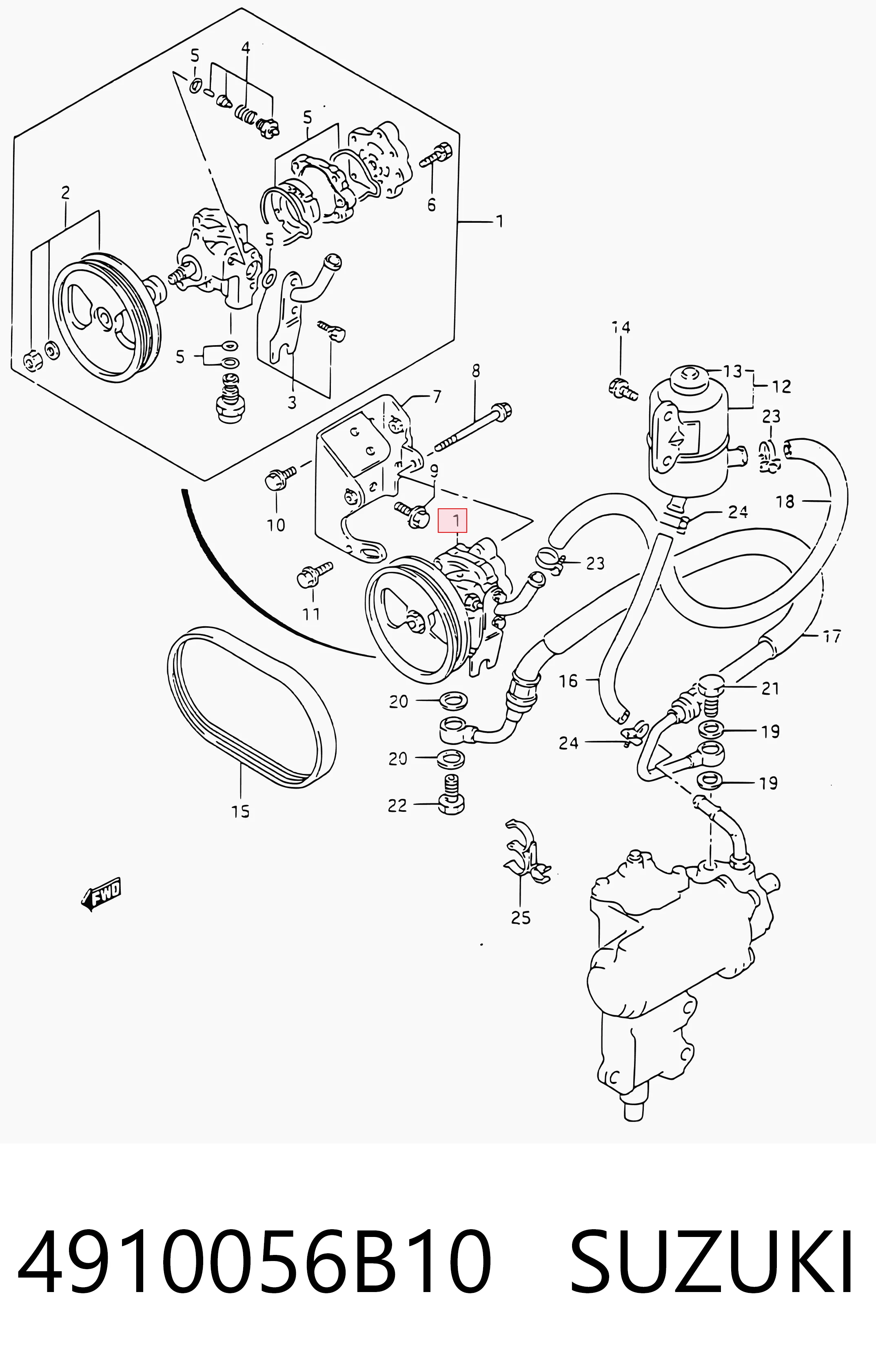 4910056B10 Suzuki Bomba hidráulica de dirección