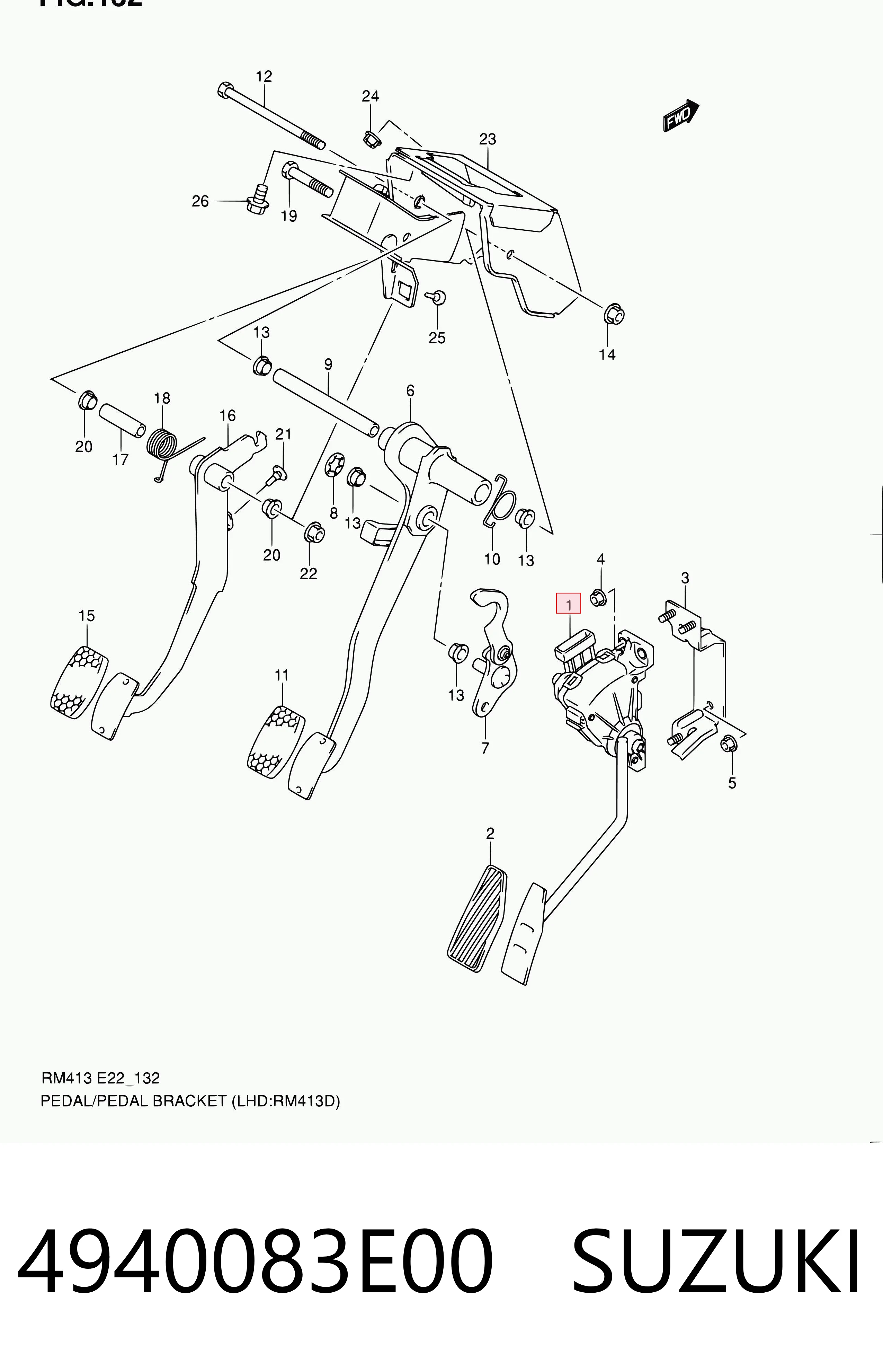 Comprar Pedal del acelerador Suzuki Ignis II FH a bajo precio