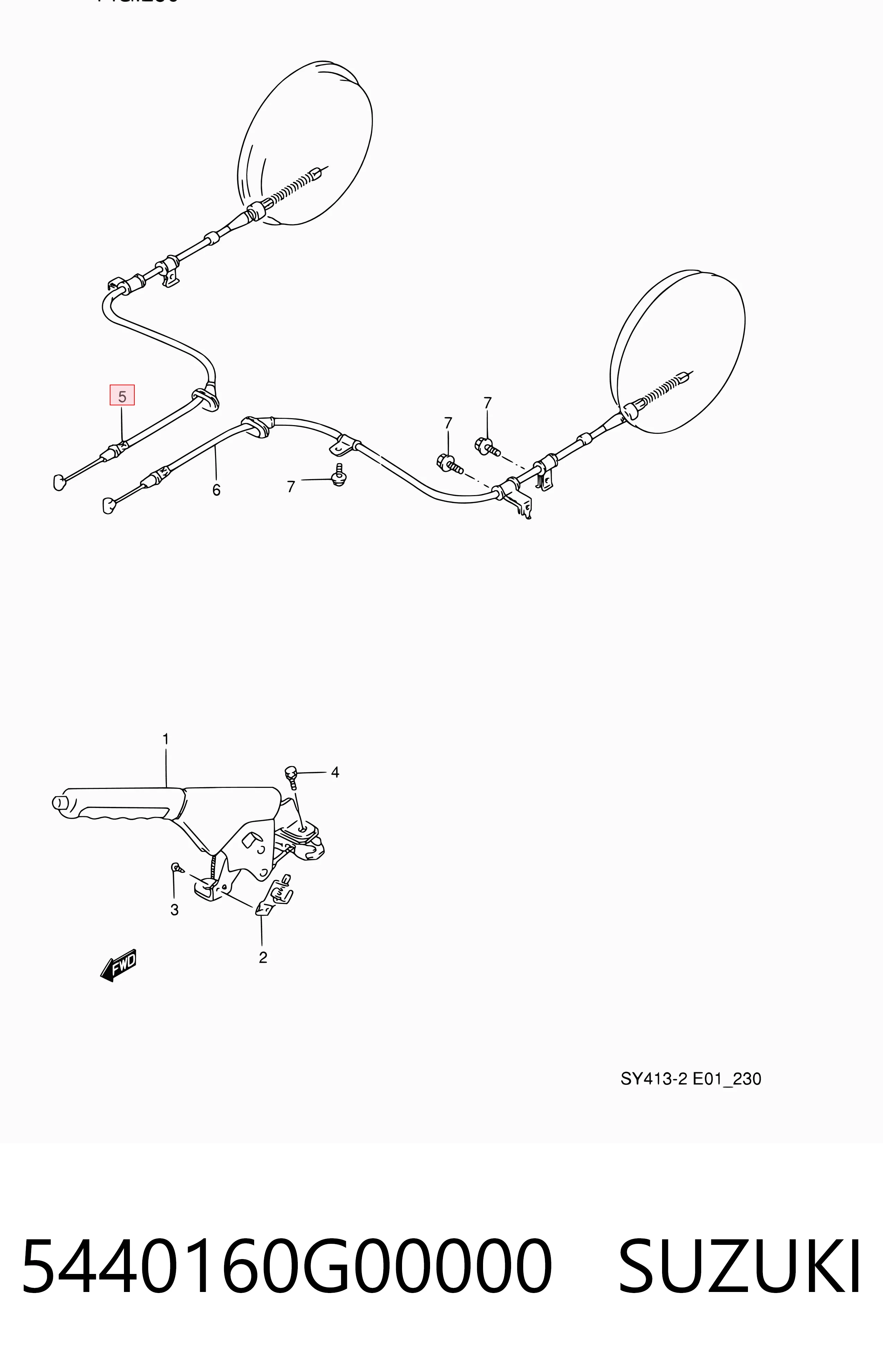 Cable de freno de mano trasero derecho/izquierdo para Suzuki Baleno EG