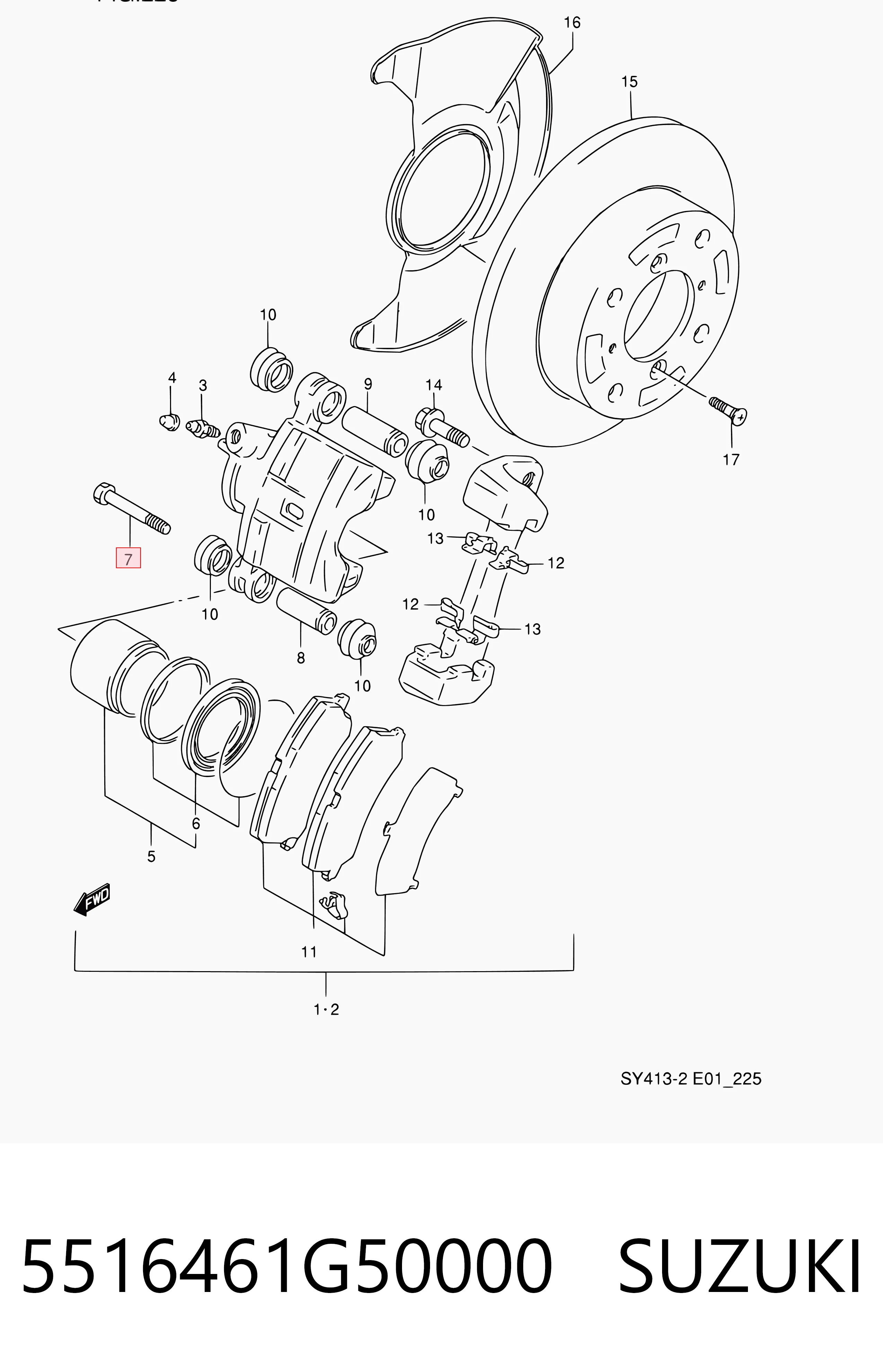 5516461G50000 Suzuki