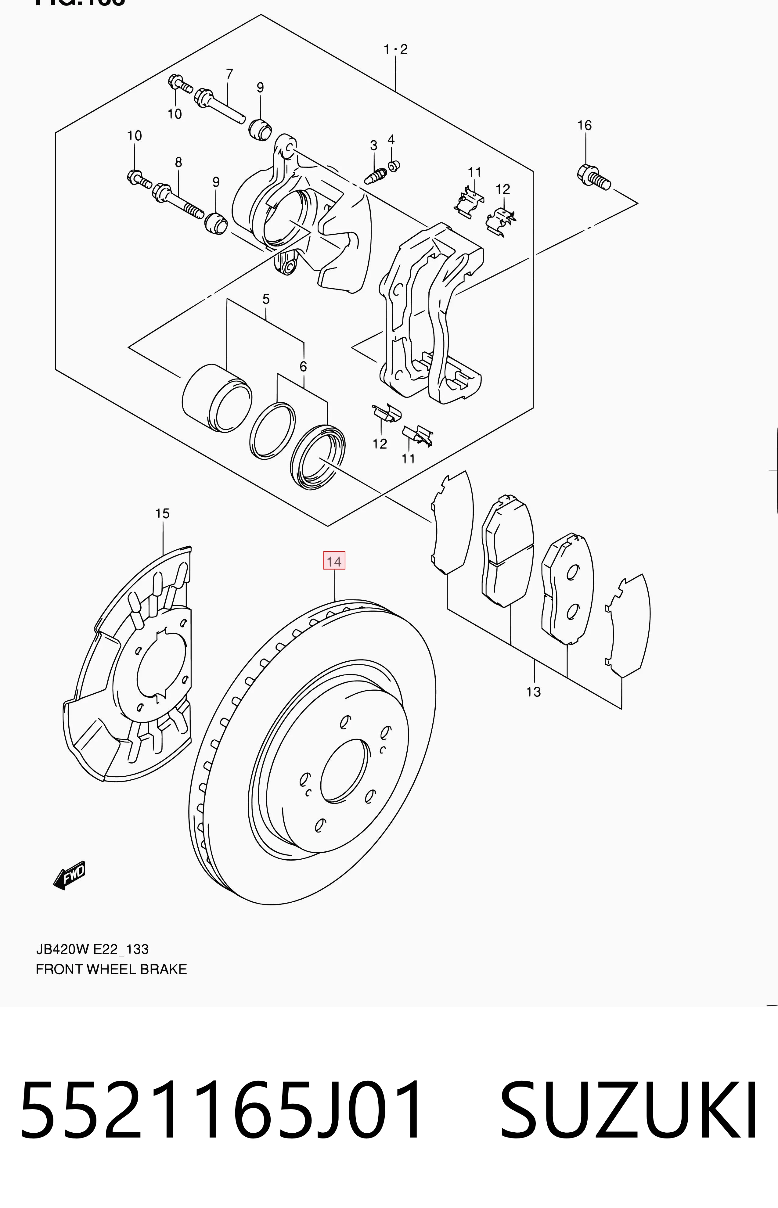 5521165J01 Suzuki Discos