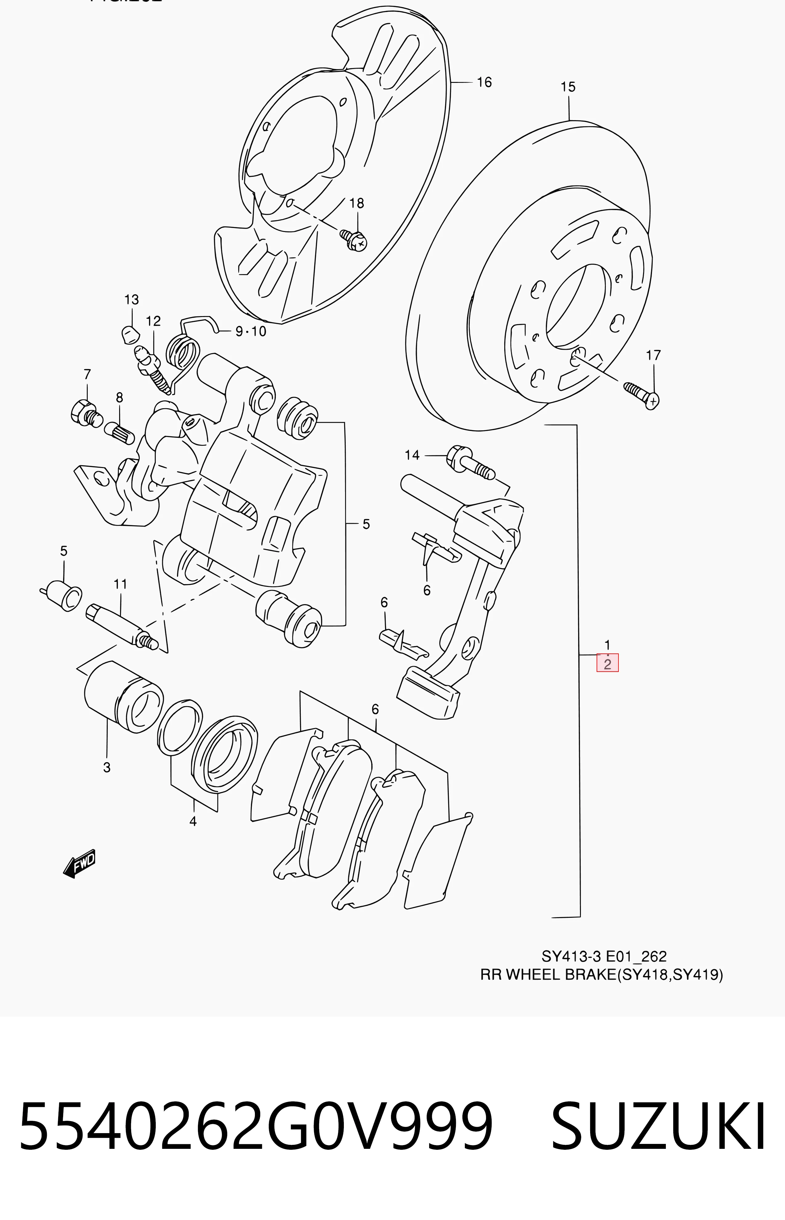 5540262G0V999 Suzuki