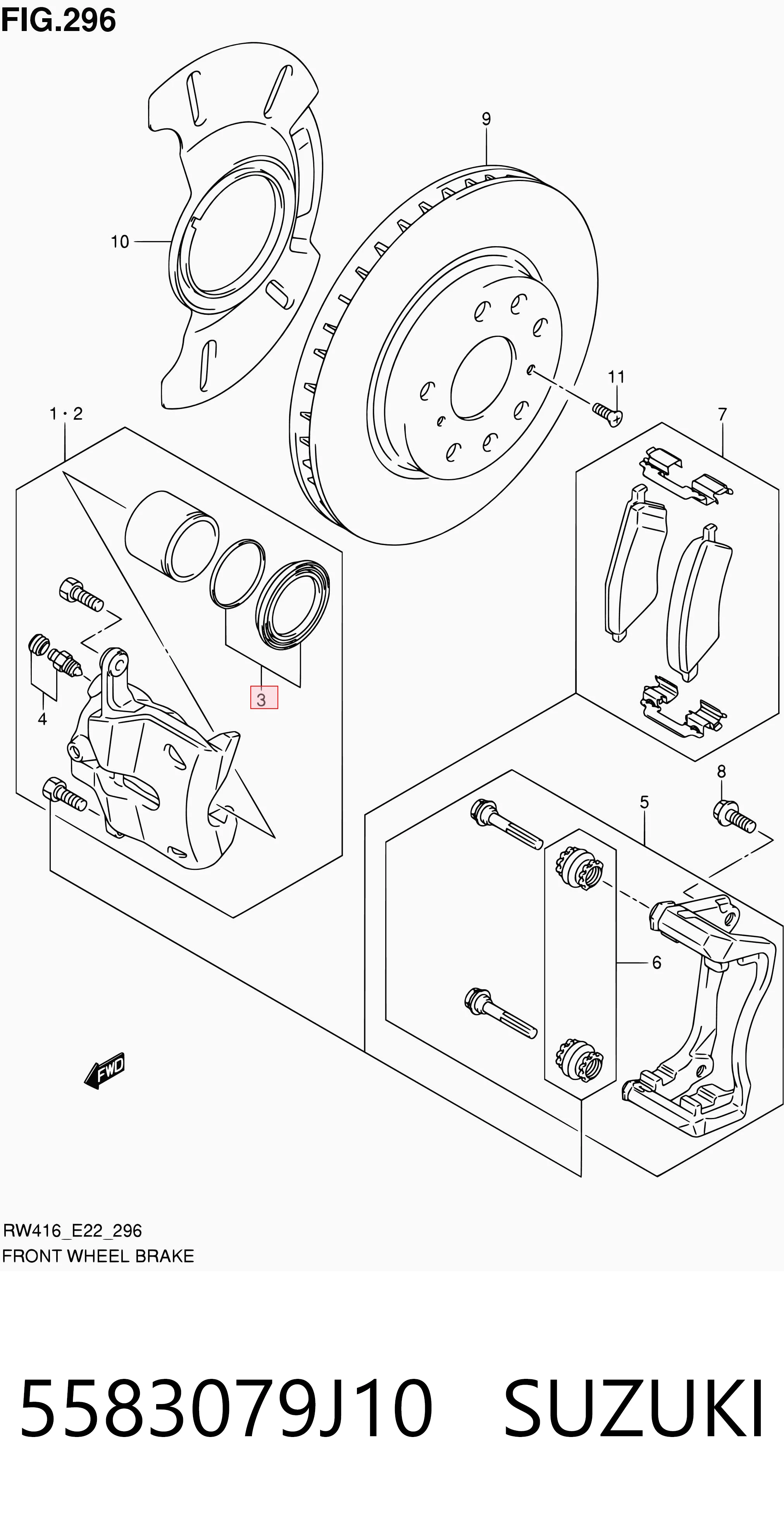 Kit de reparación, pinza de freno delantero Mercedes A  desde 4,22 €
