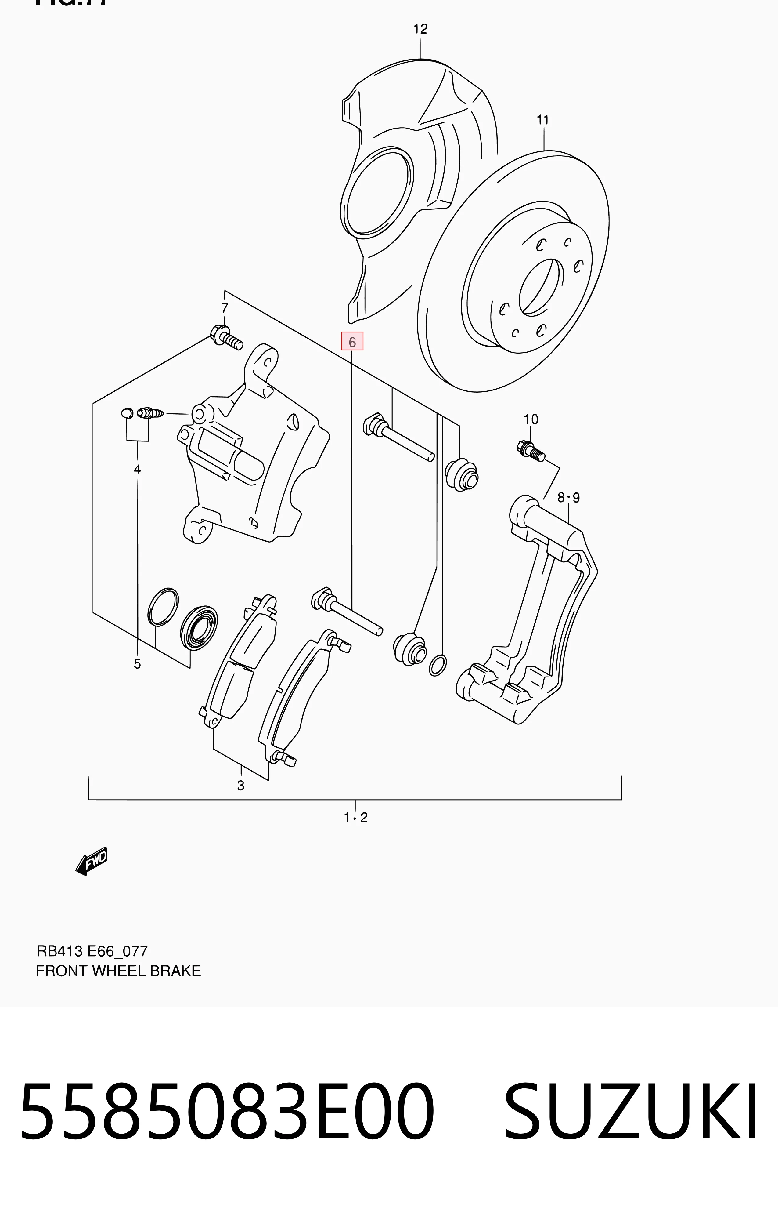 Kit de reparación de pinzas de freno para Smart FORTWO 450