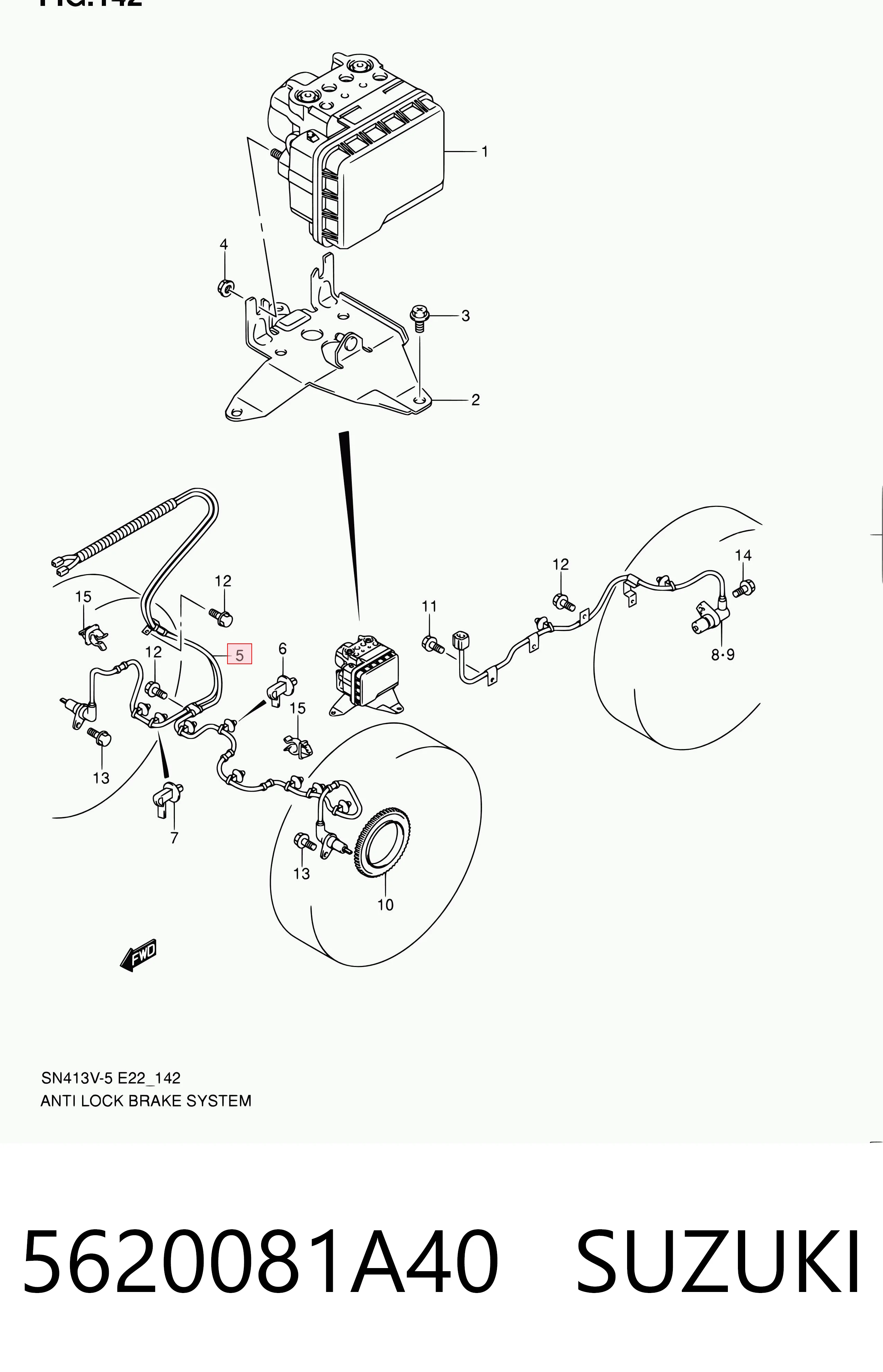  Sensor ABS Suzuki Jimny 