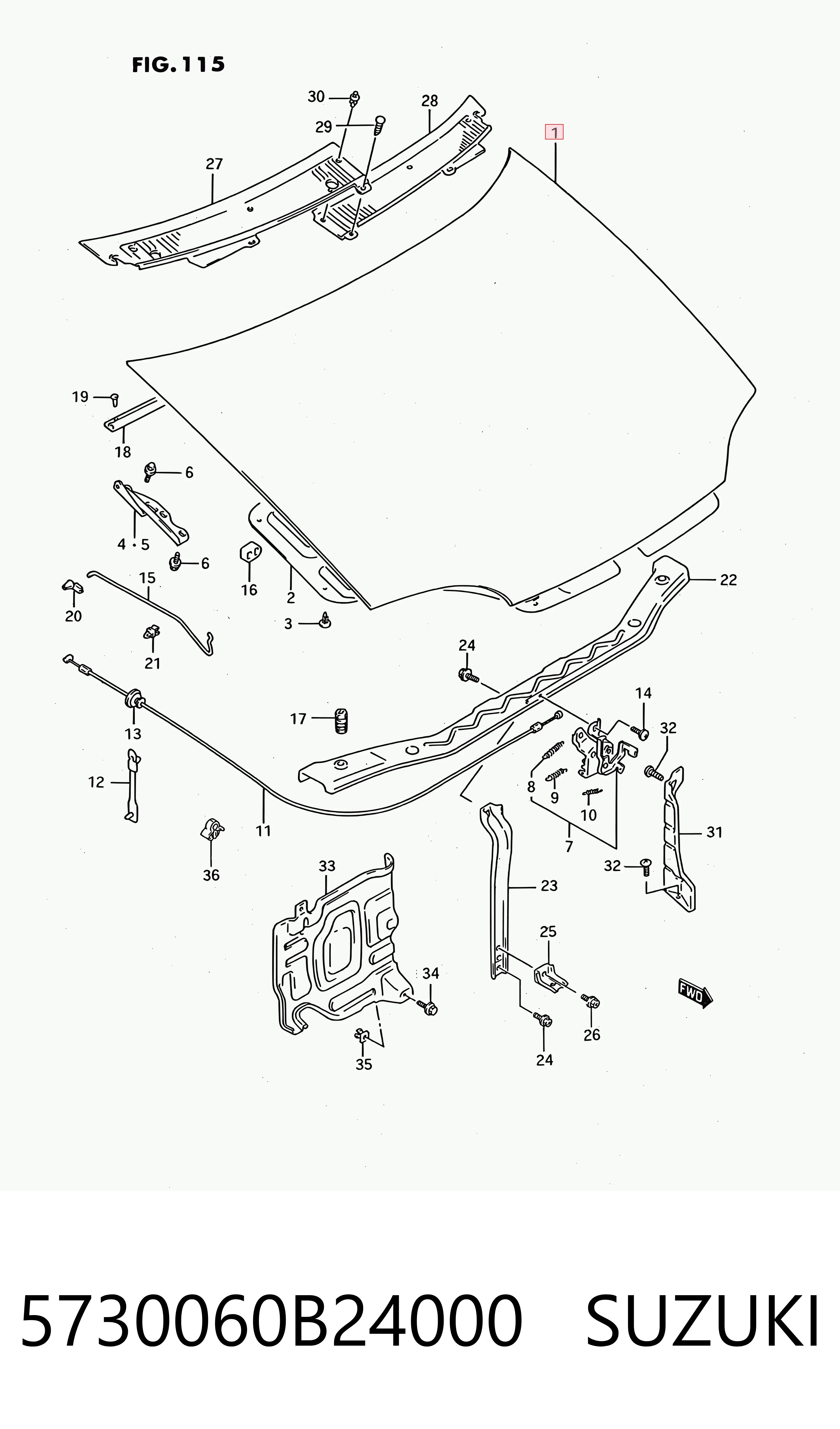 Capó del motor Suzuki Swift II sedán (AH, AJ) (1989 - 2001) precio, desde 125,41 EUR