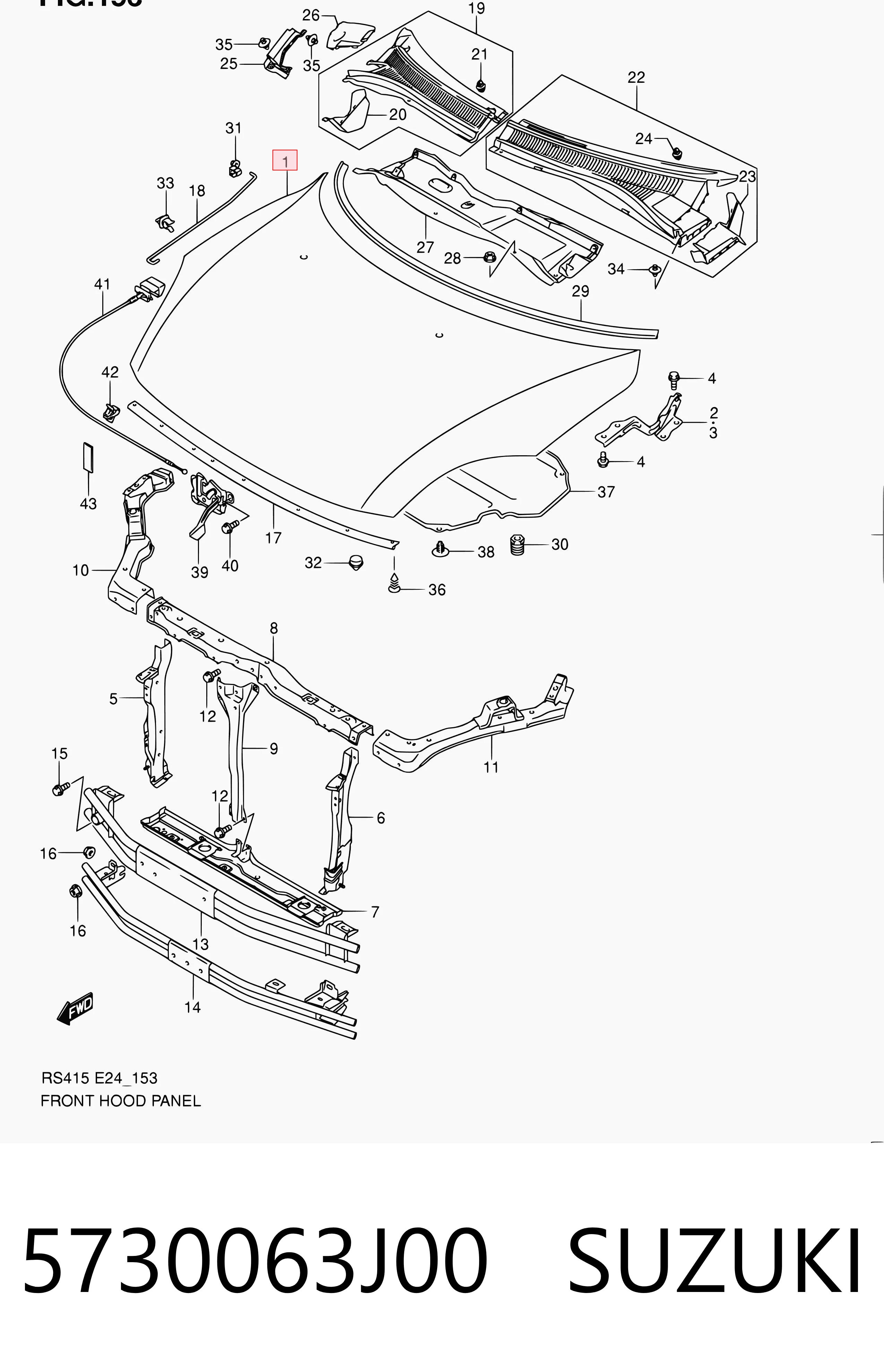 Comprar Capó Suzuki Swift III RS