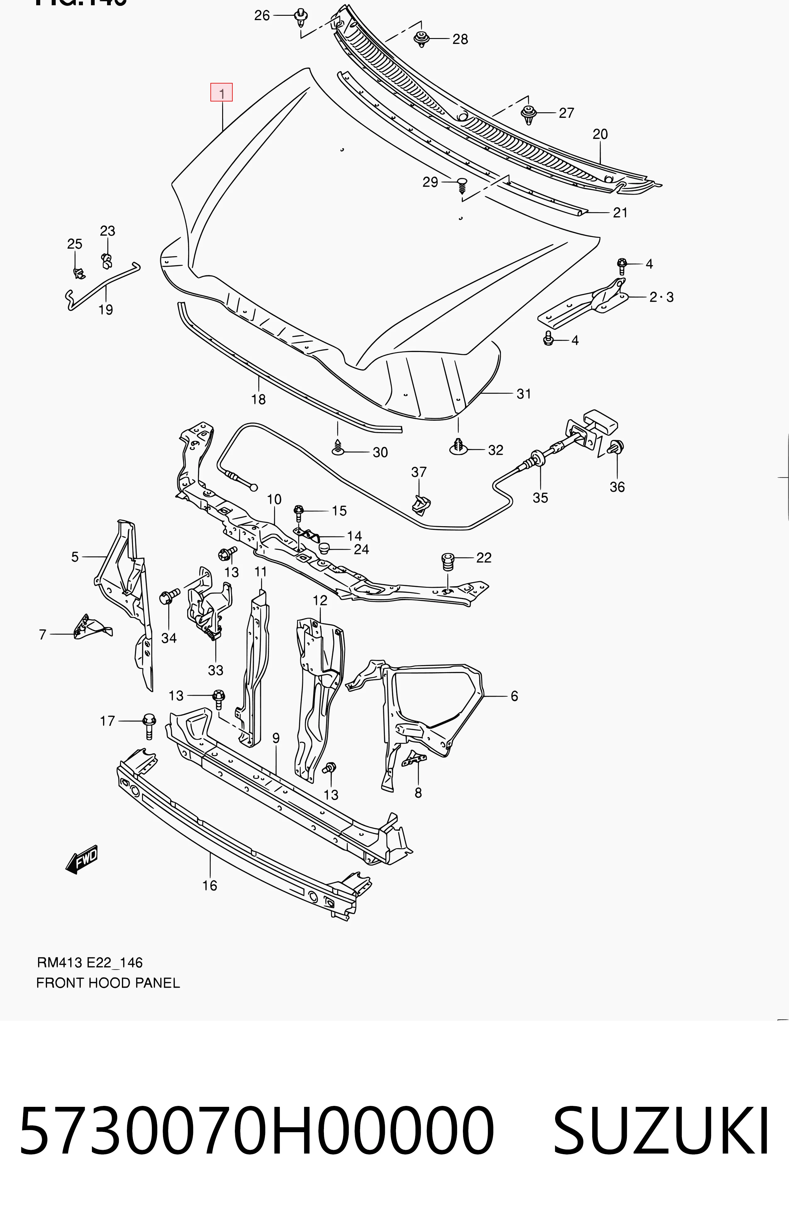 Capó del motor Suzuki Ignis II hatchback (FH) (2003 - 2026) precio, desde 180,05 EUR