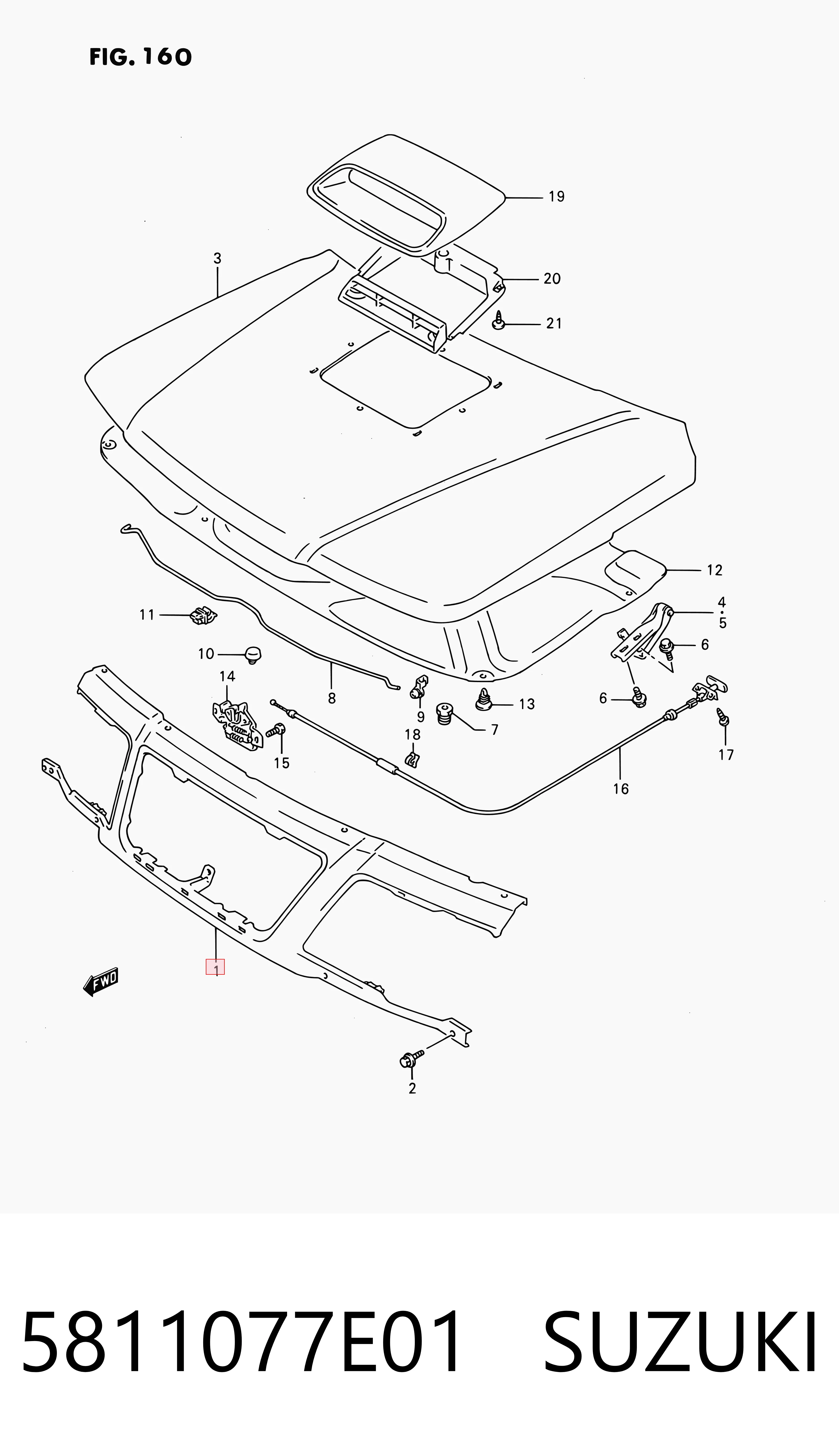 Soporte de radiador para Suzuki Vitara ETJA