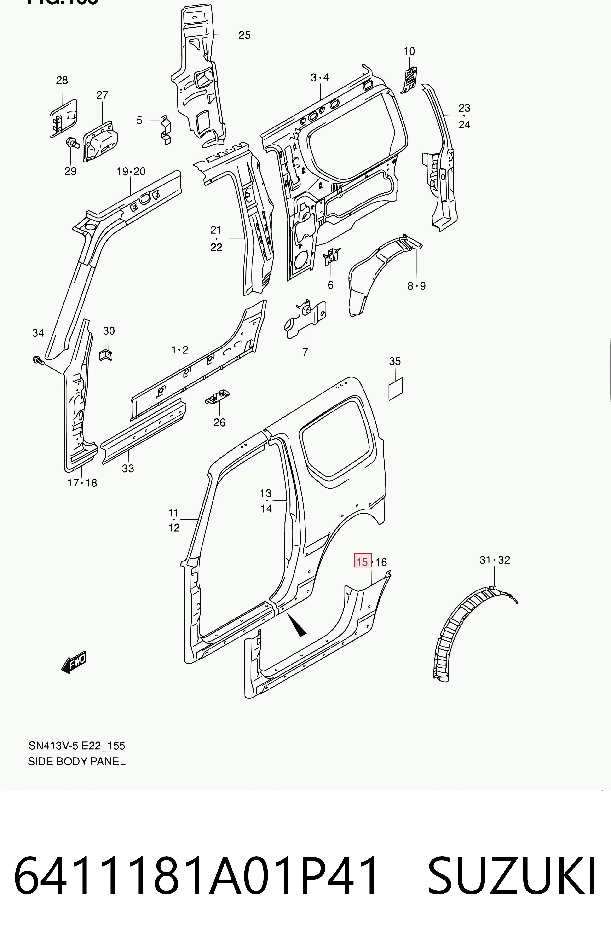 Comprar Umbral exterior derecho Suzuki Jimny  SN, JB a bajo precio