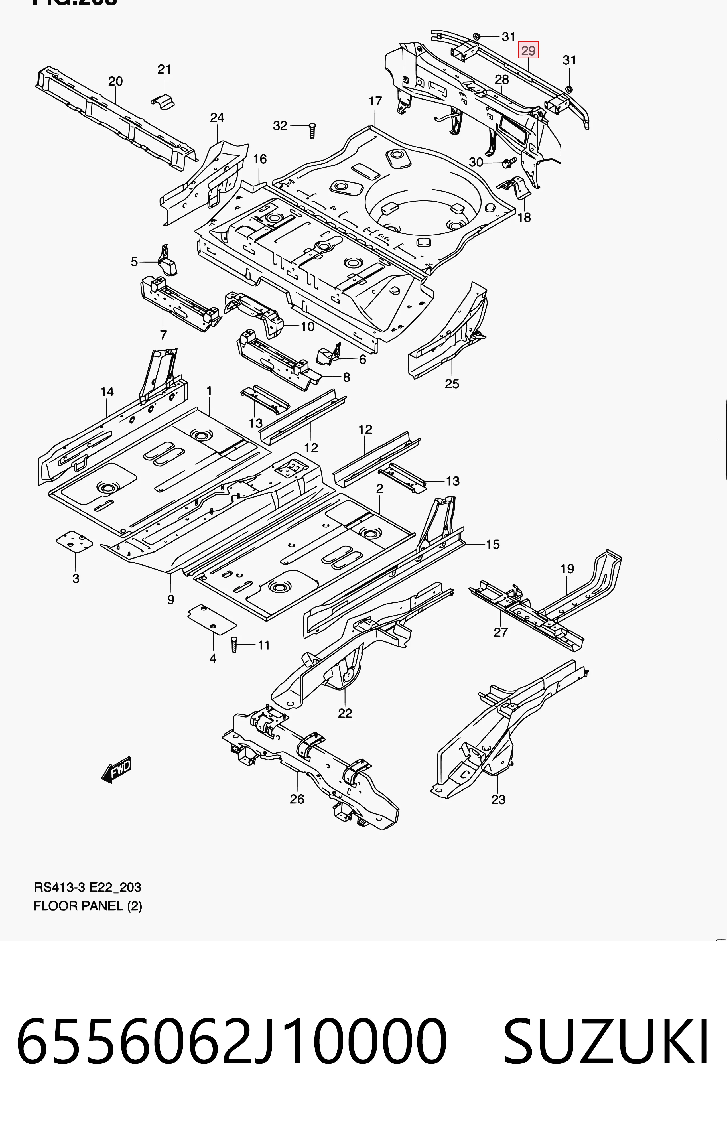 Comprar Refuerzo de parachoques trasero Suzuki Swift III RS a bajo precio