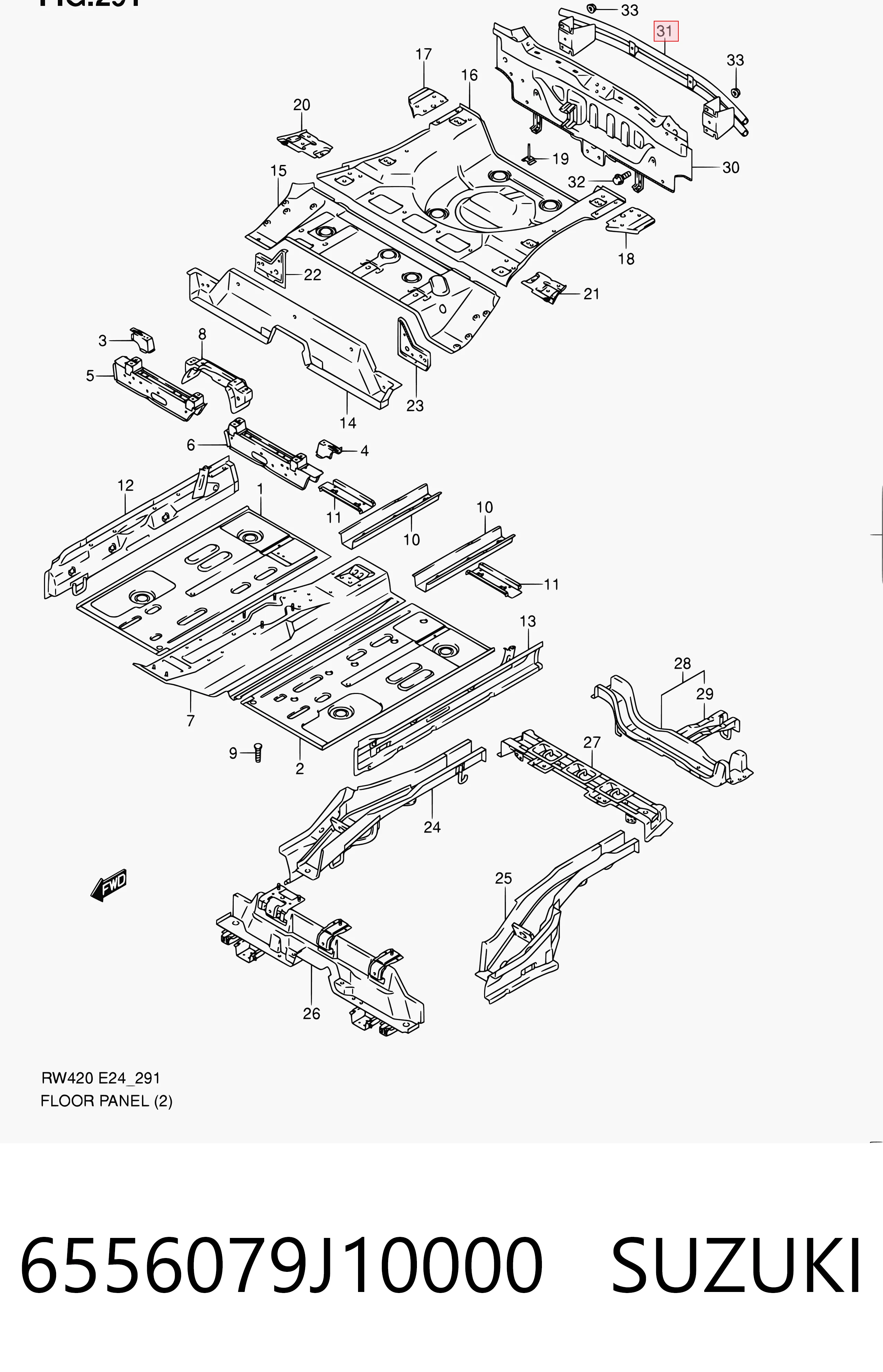 Refuerzo parachoques trasero para Suzuki SX4  GY