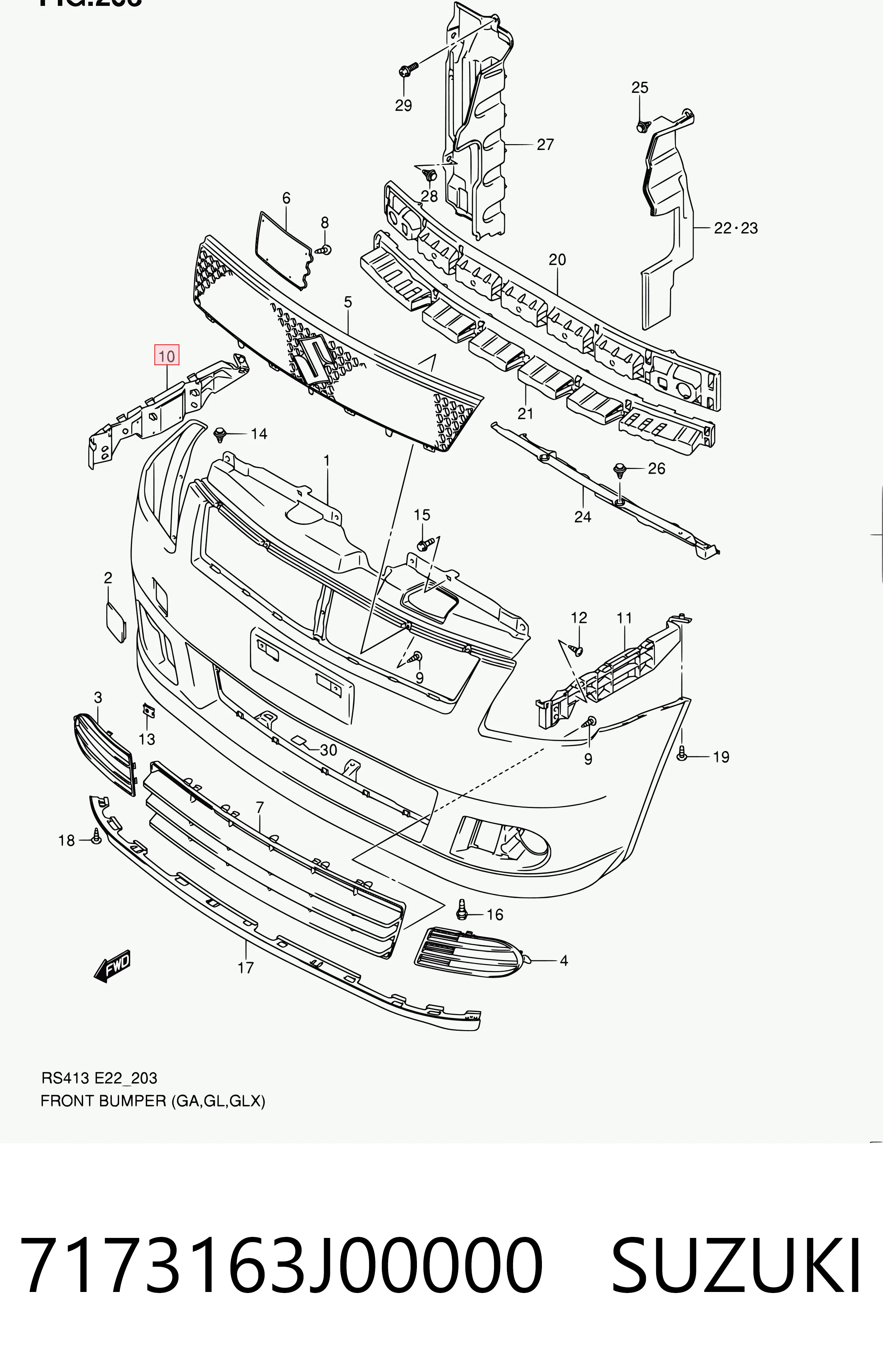 7173163J00000 Suzuki