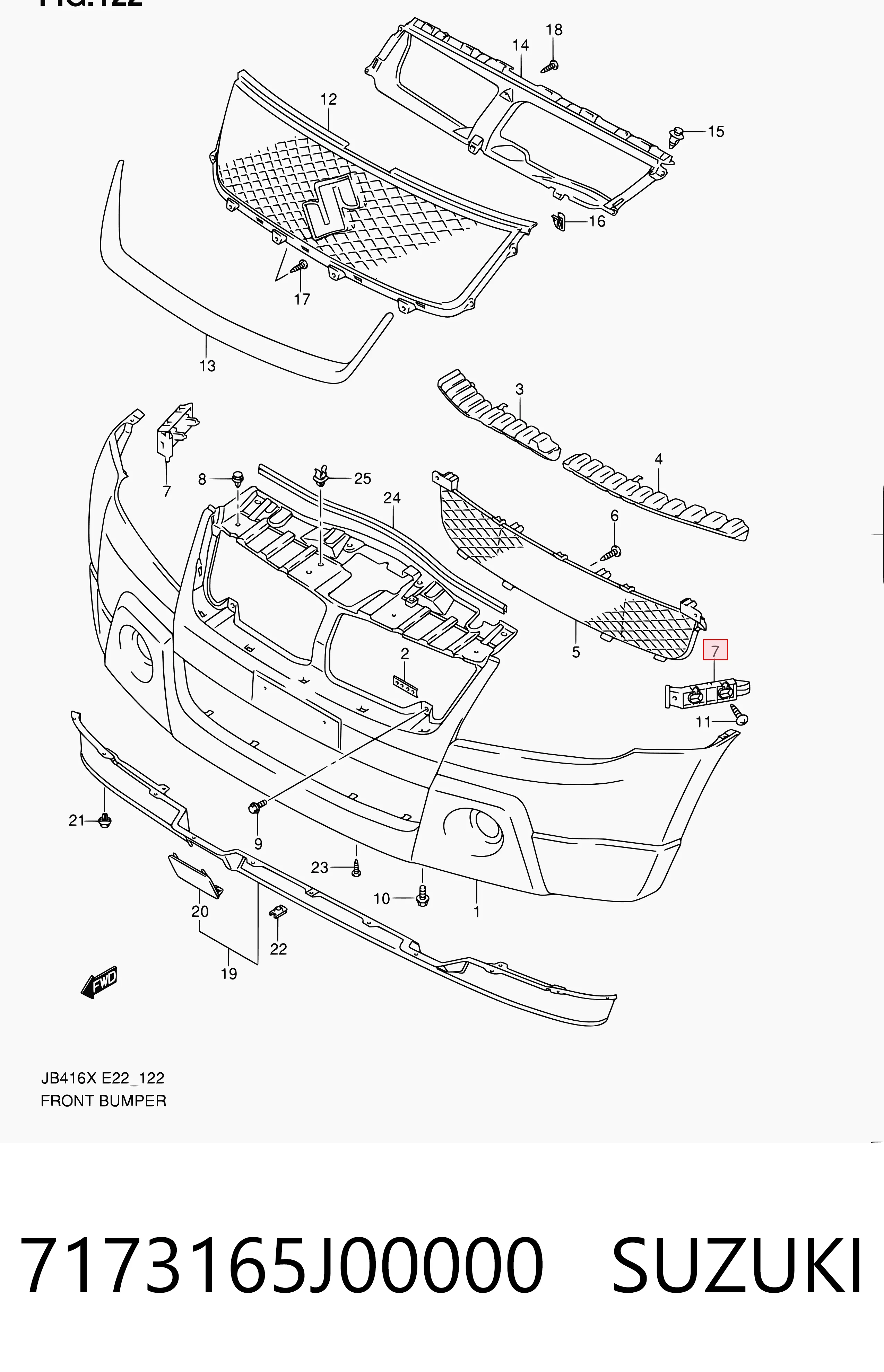 Comprar Soporte de parachoques delantero Suzuki Grand Vitara  JB a bajo precio