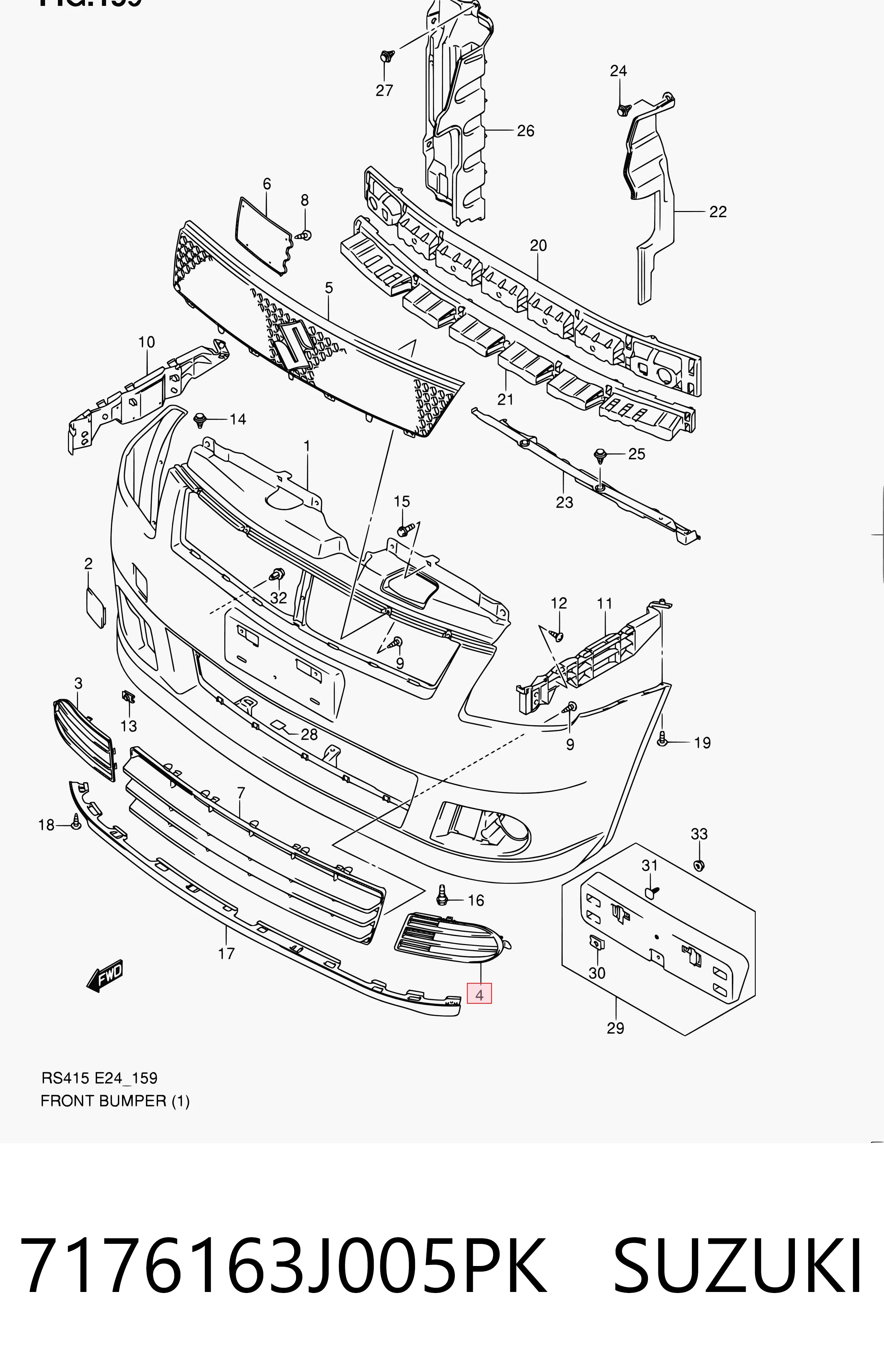 7176163J005PK Suzuki