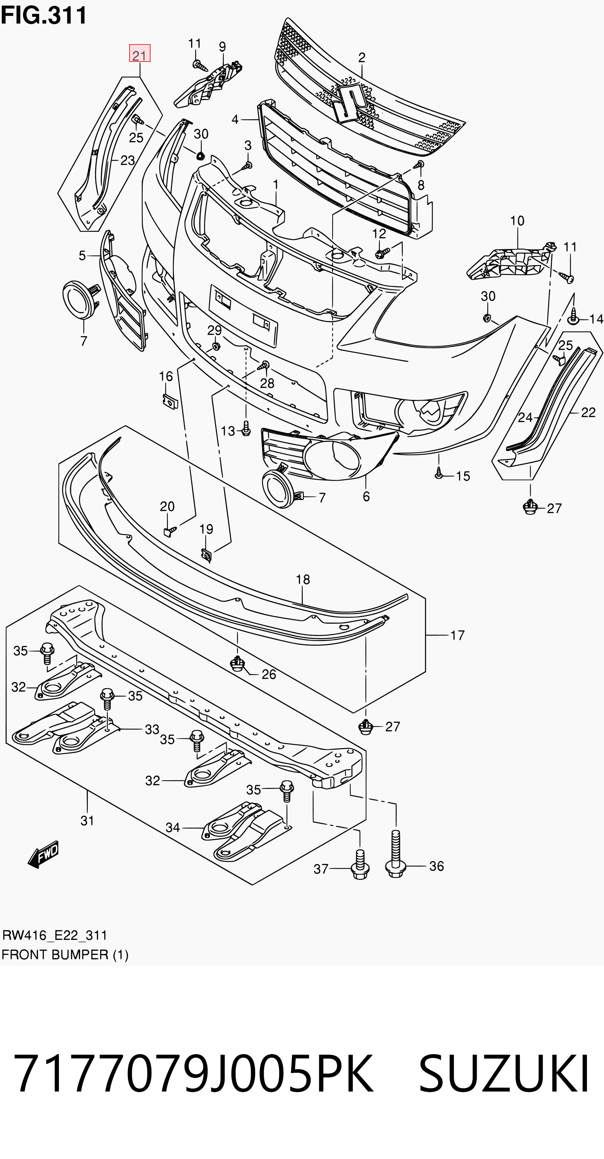 7177079J005PK Suzuki