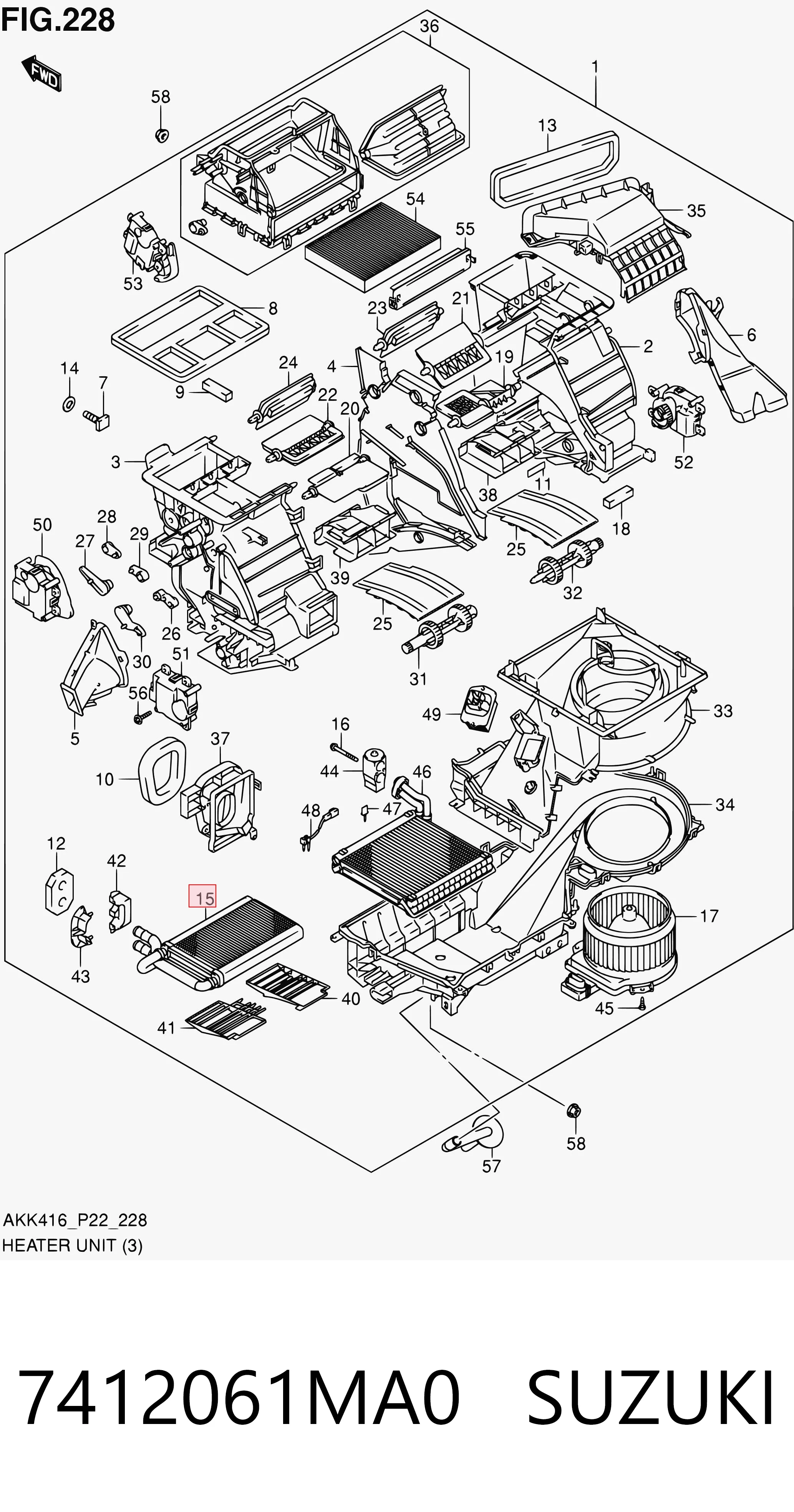 Radiador interior para Suzuki Vitara  LY