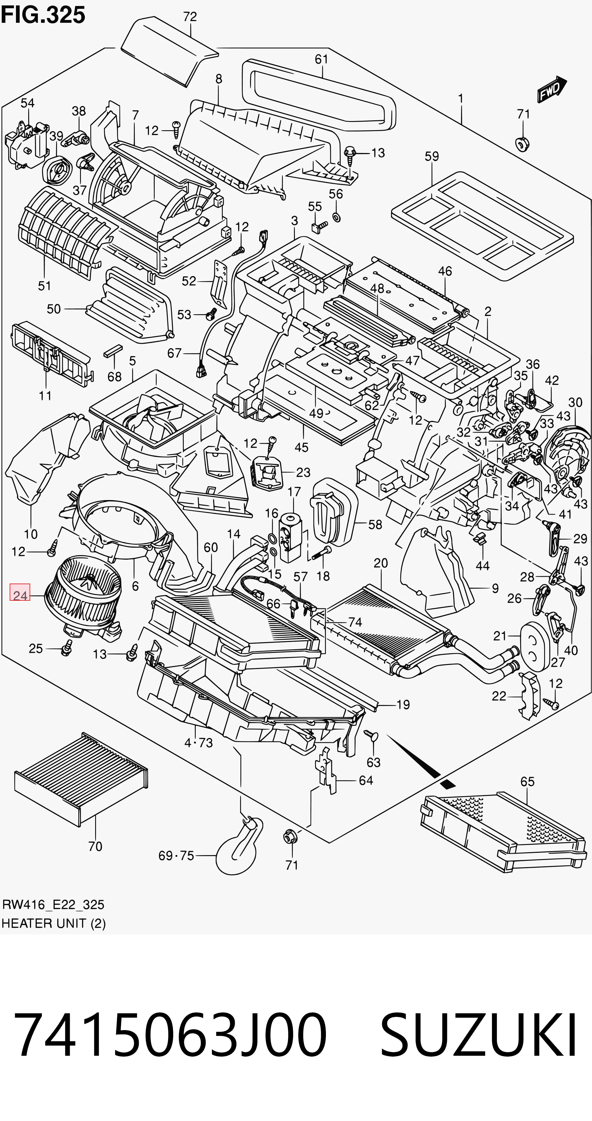 Precio del repuesto Ventilador interior Yaris hatchback