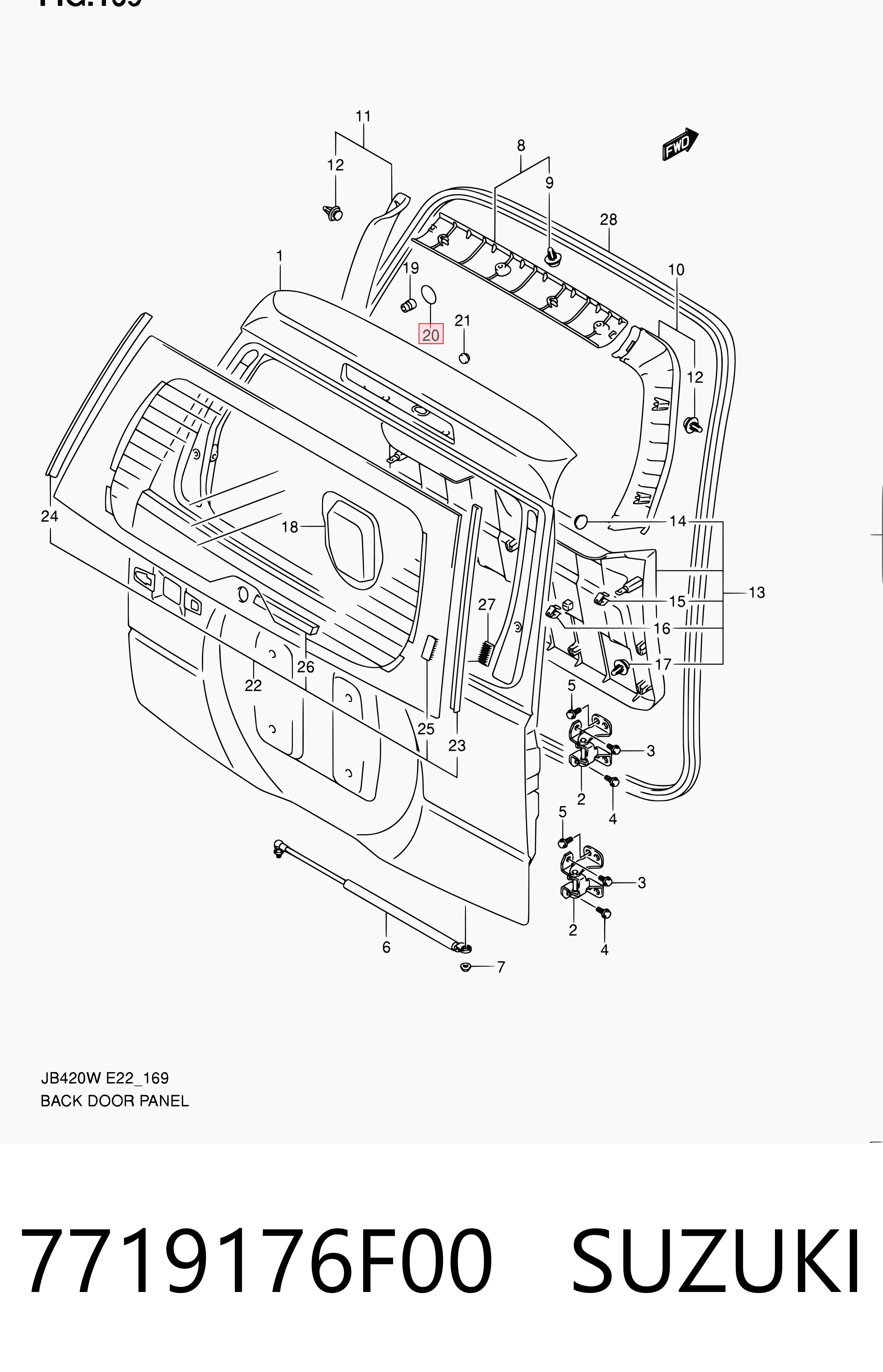 7719176F00 Suzuki