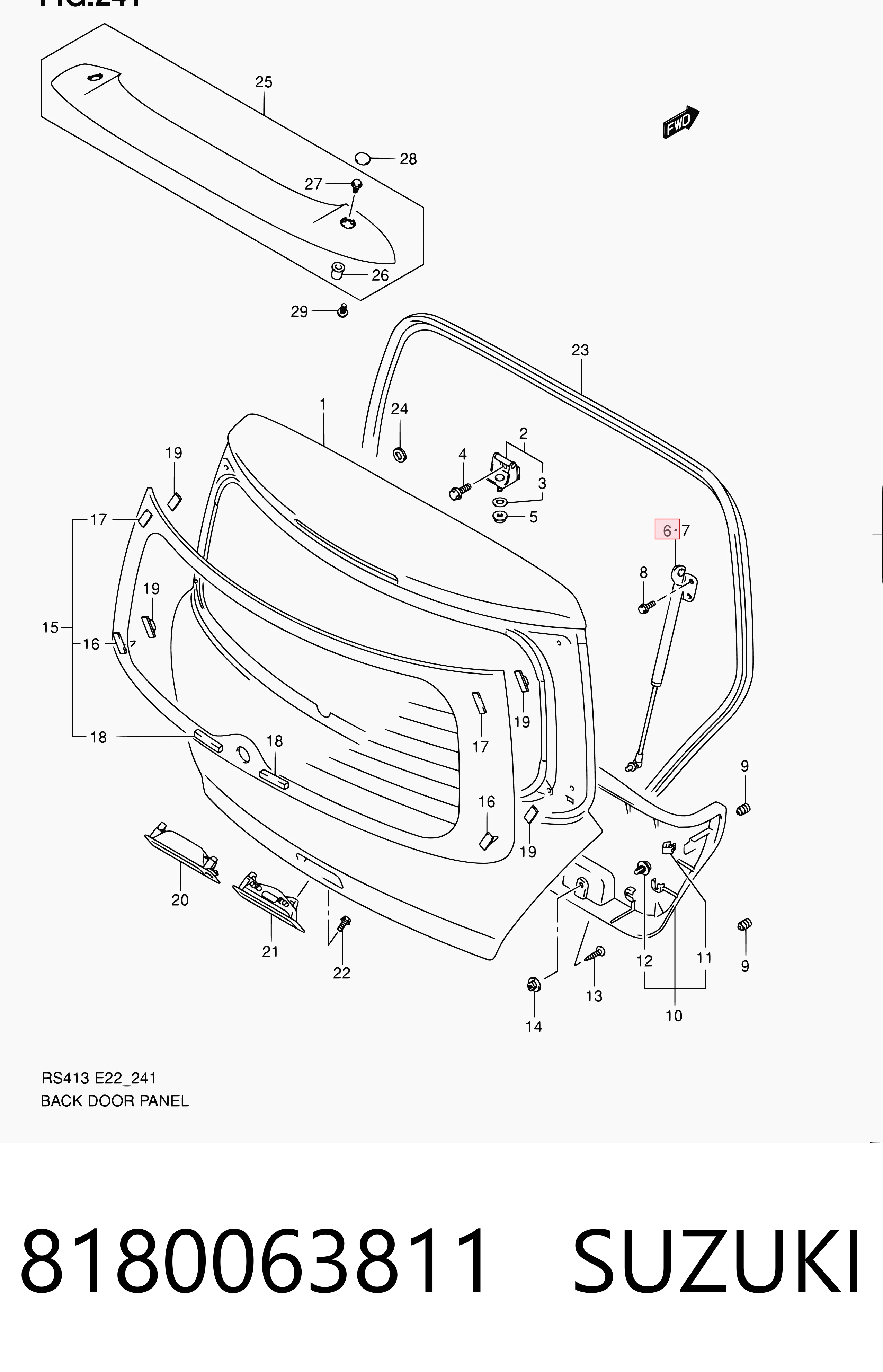 Comprar Amortiguador de puerta trasera Swift III RS