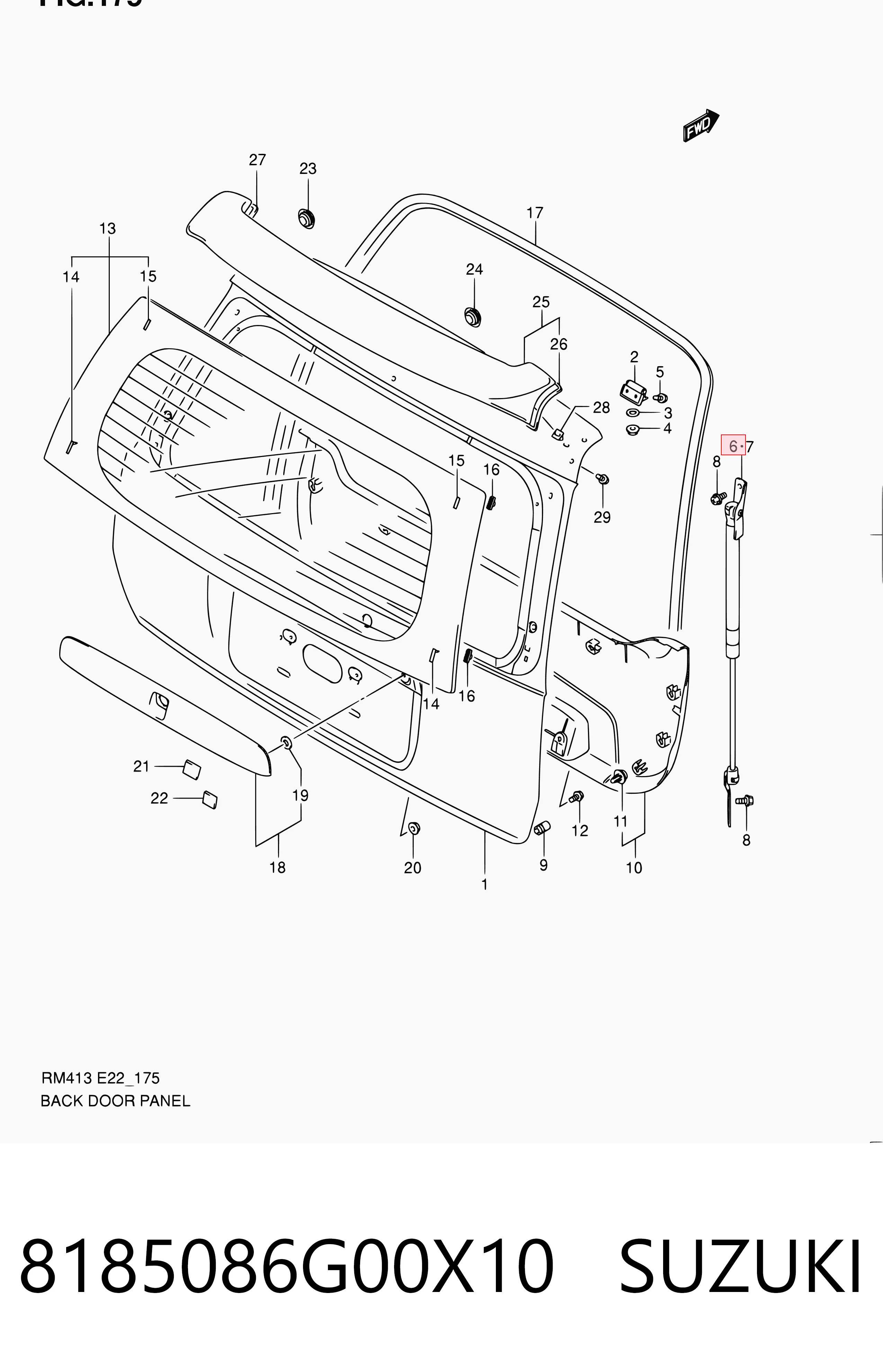 8185086G00X10 Suzuki