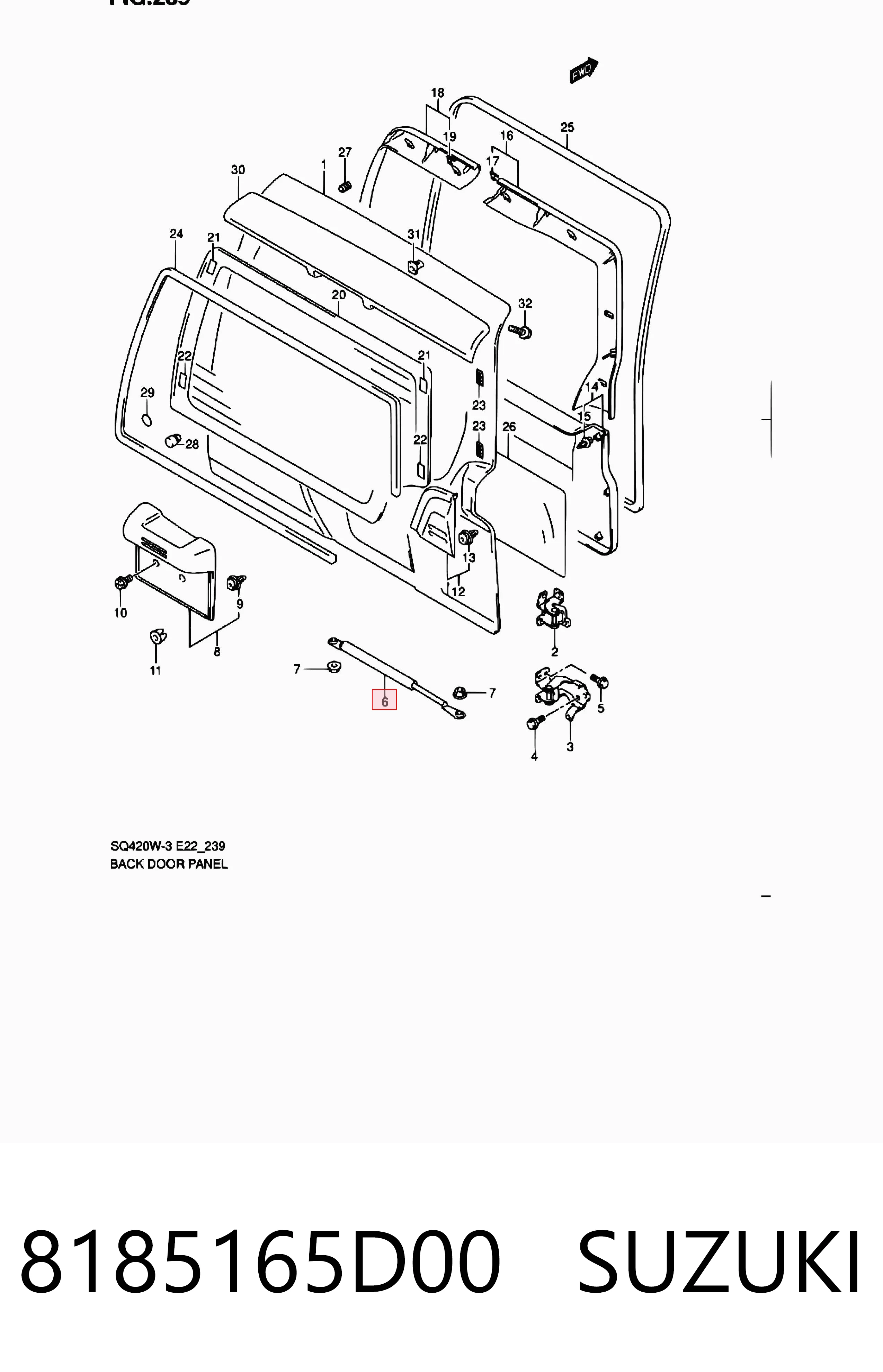 Comprar S630I06 NPS Amortiguador de puerta trasera