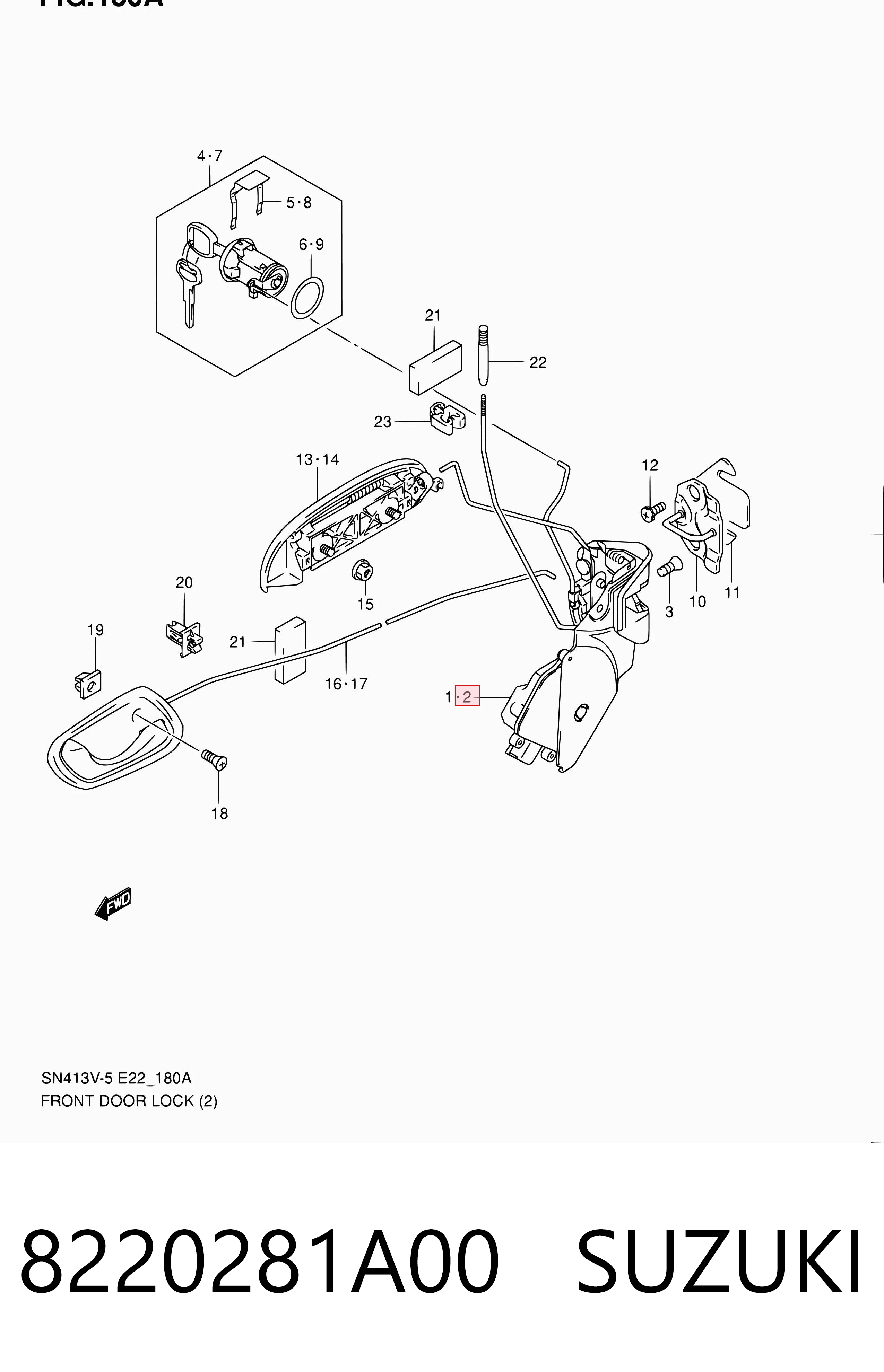 Comprar Cerradura de puerta delantera izquierda Suzuki Jimny FJ a bajo precio