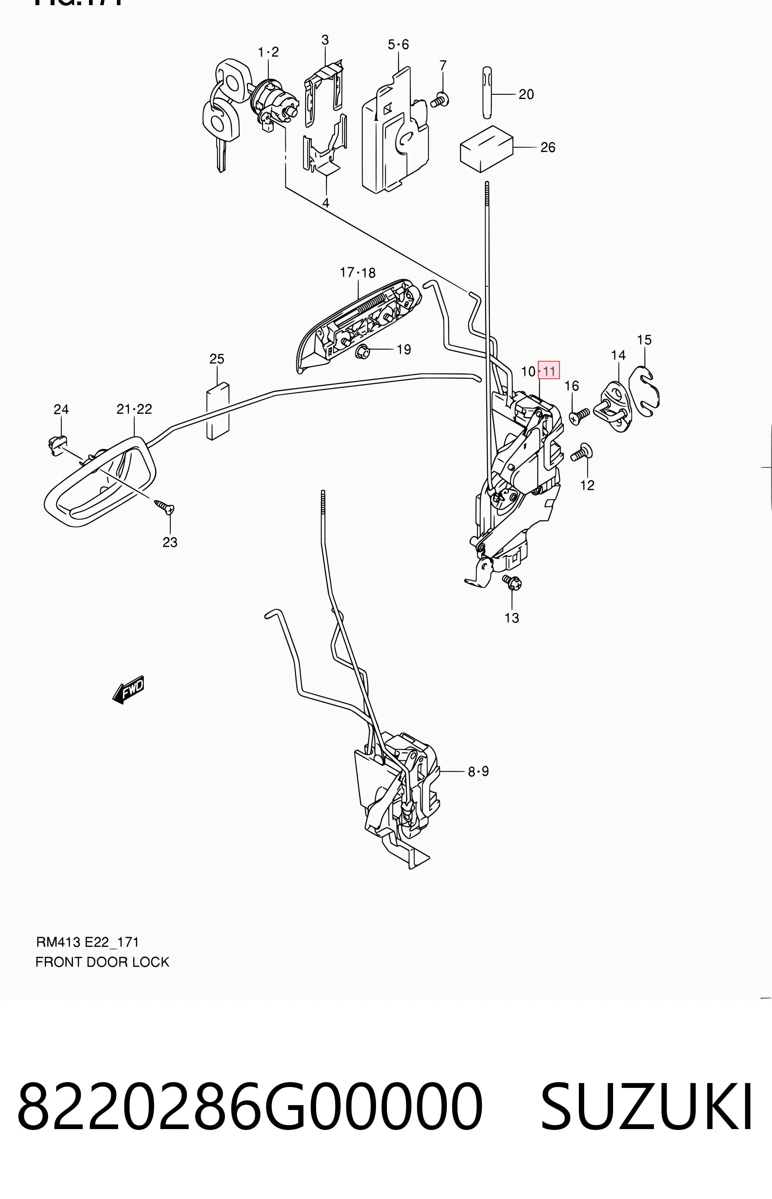 Cerradura Suzuki Ignis II hatchback (FH) (2003 - 2026) precio, desde 39,20 EUR