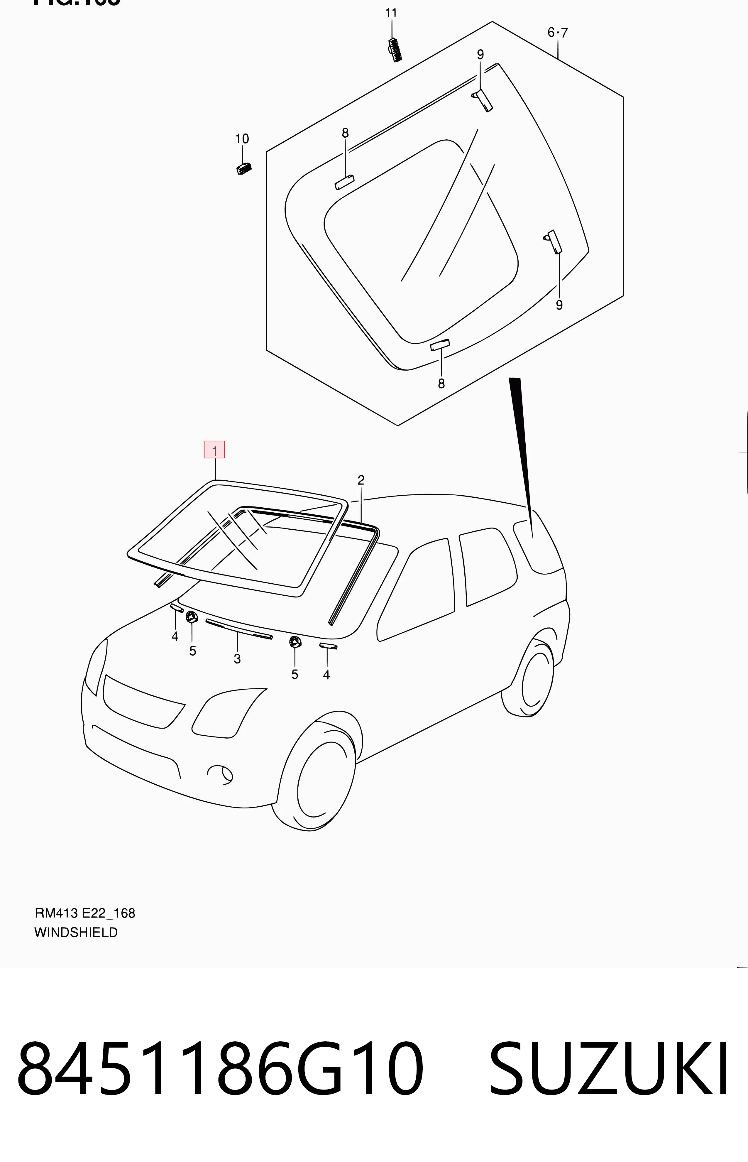 Parabrisas para Suzuki Ignis FH
