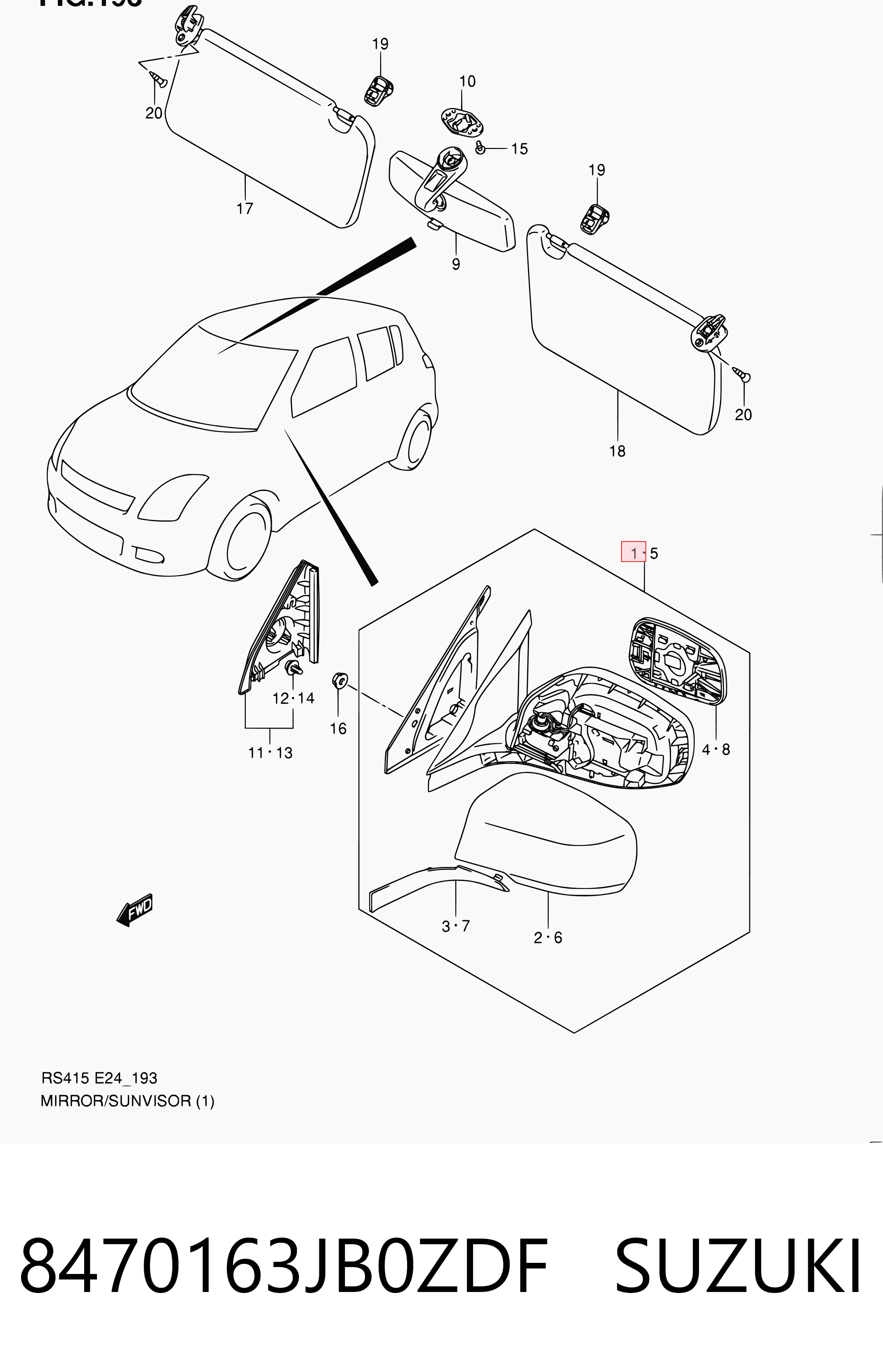 8470163JB0ZDF Suzuki