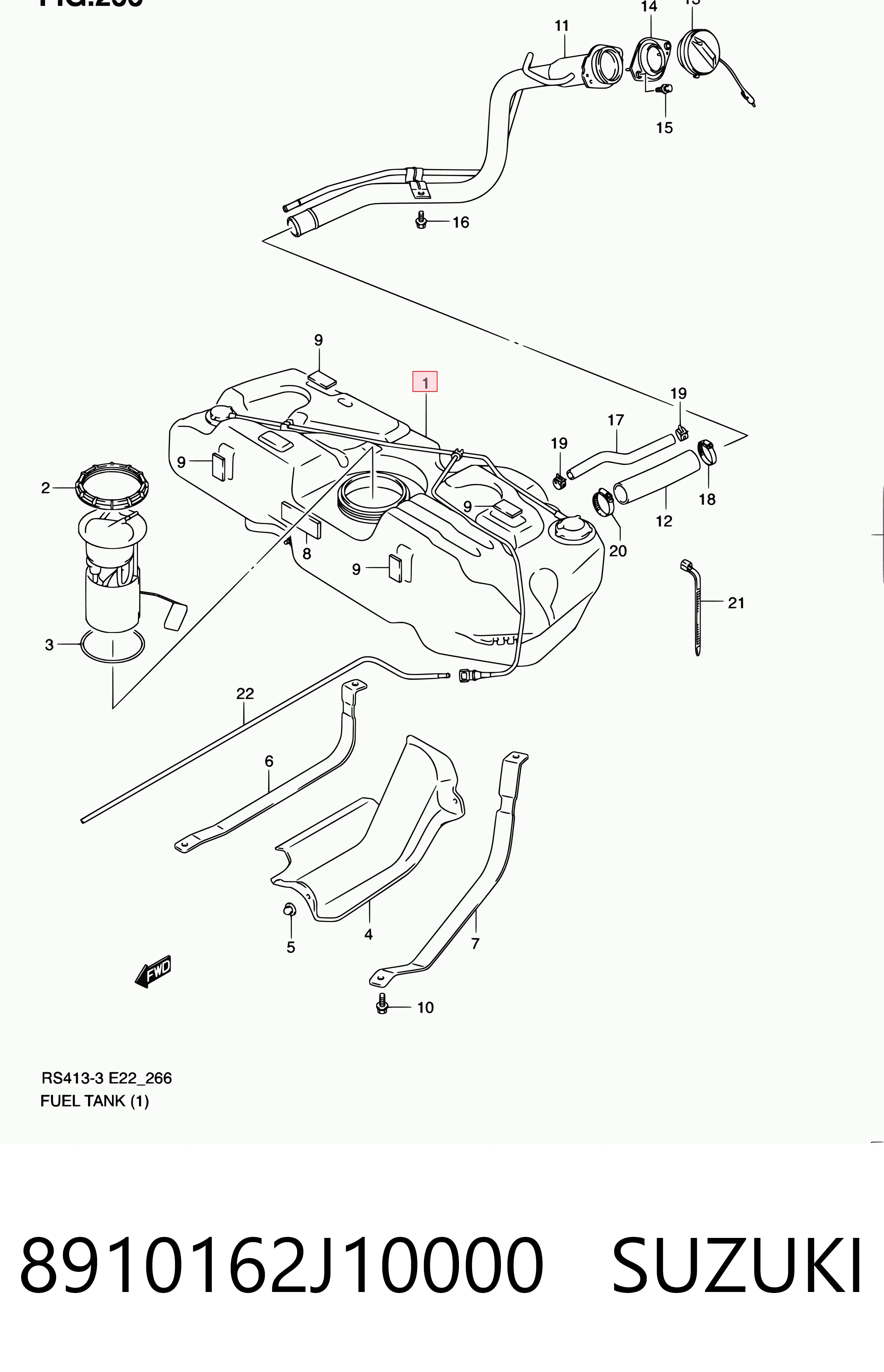 Tanque de combustible Suzuki Swift III (2005-2011)