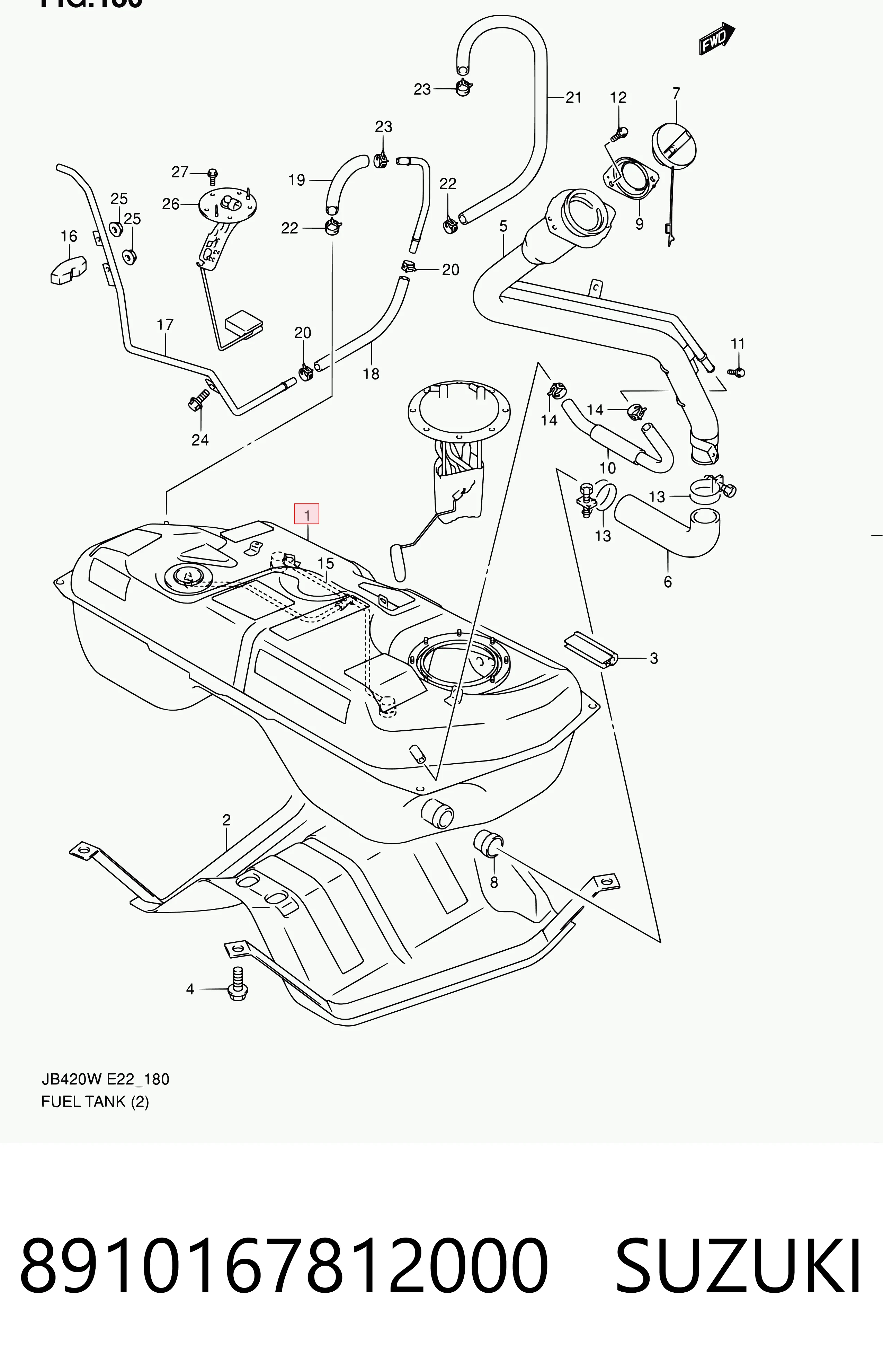 Tanque de combustible Suzuki Grand Vitara (2005-2026)