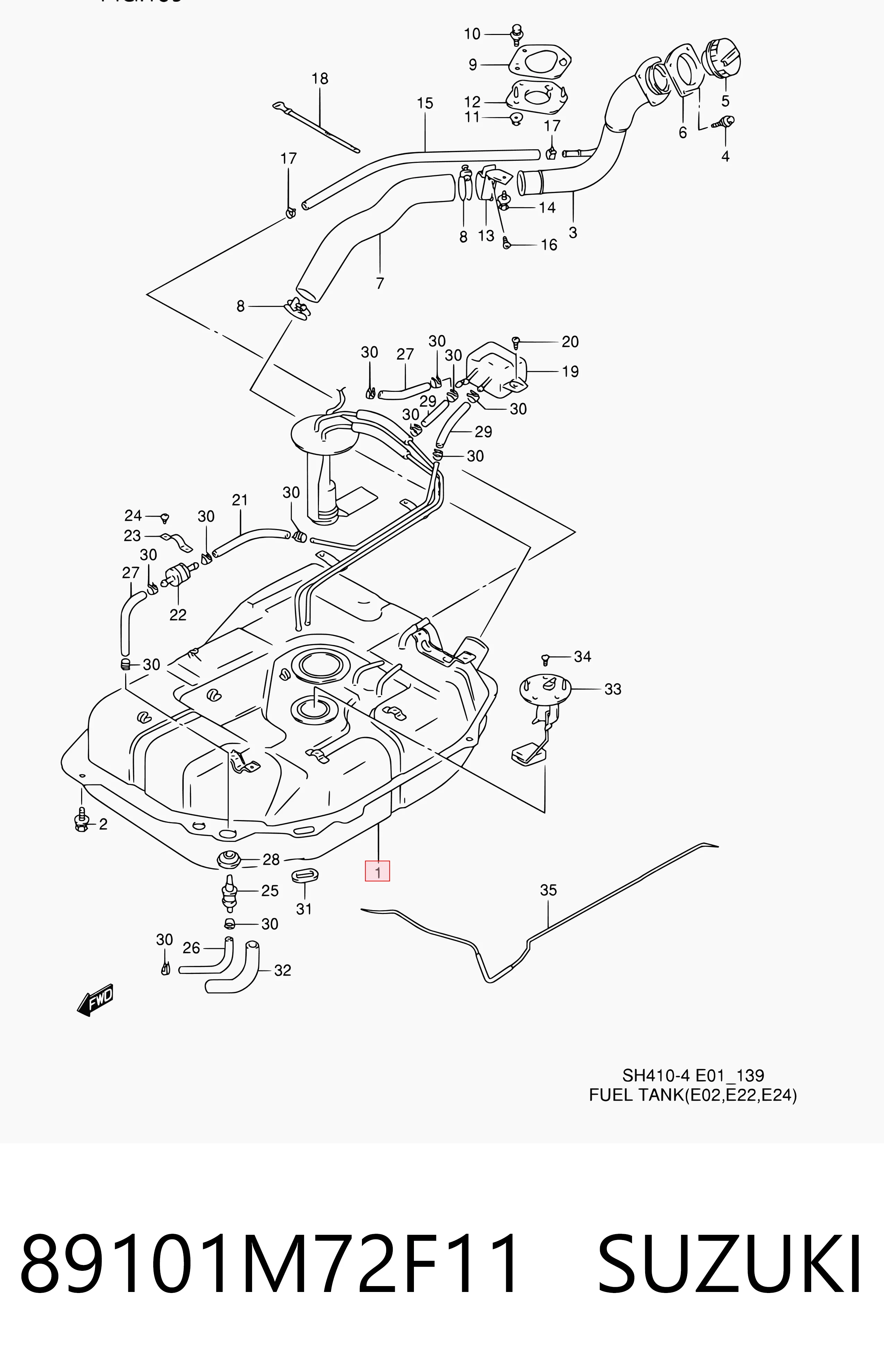 Comprar Depósito de combustible Suzuki Alto III EF a bajo precio