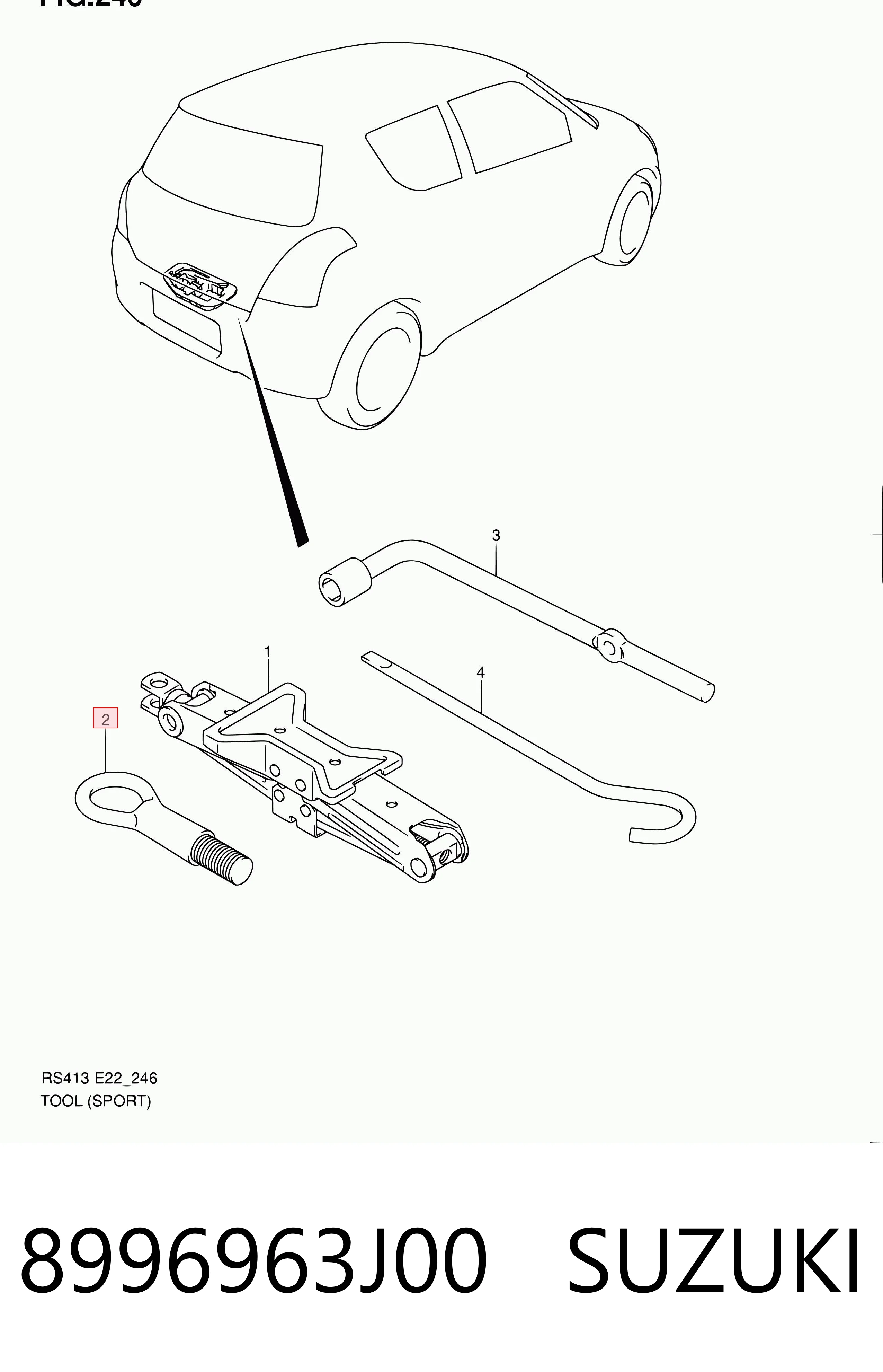 Gancho De Remolque 8996963J00 SUZUKI