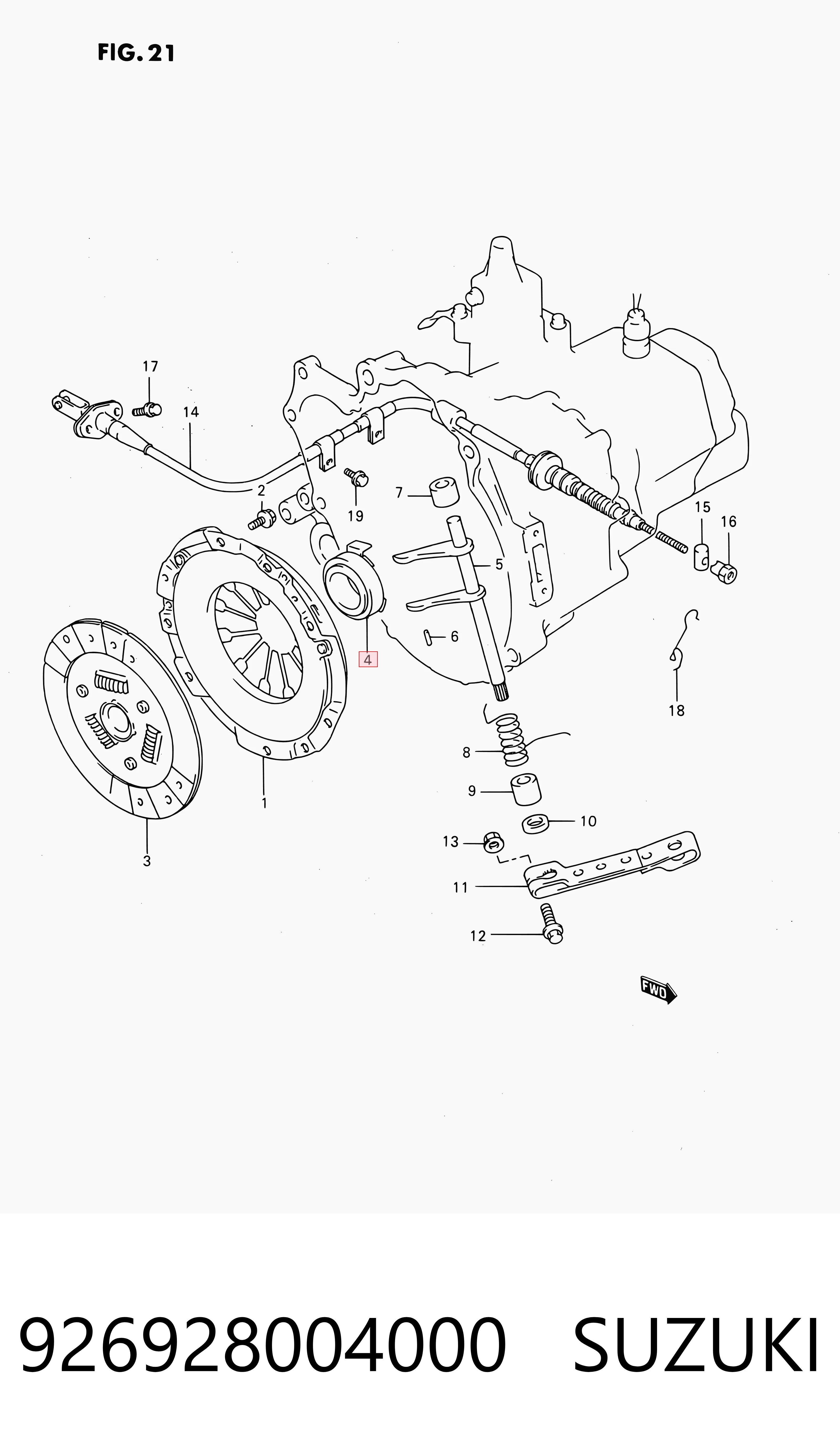 926928004000 Suzuki Cojinete embrague