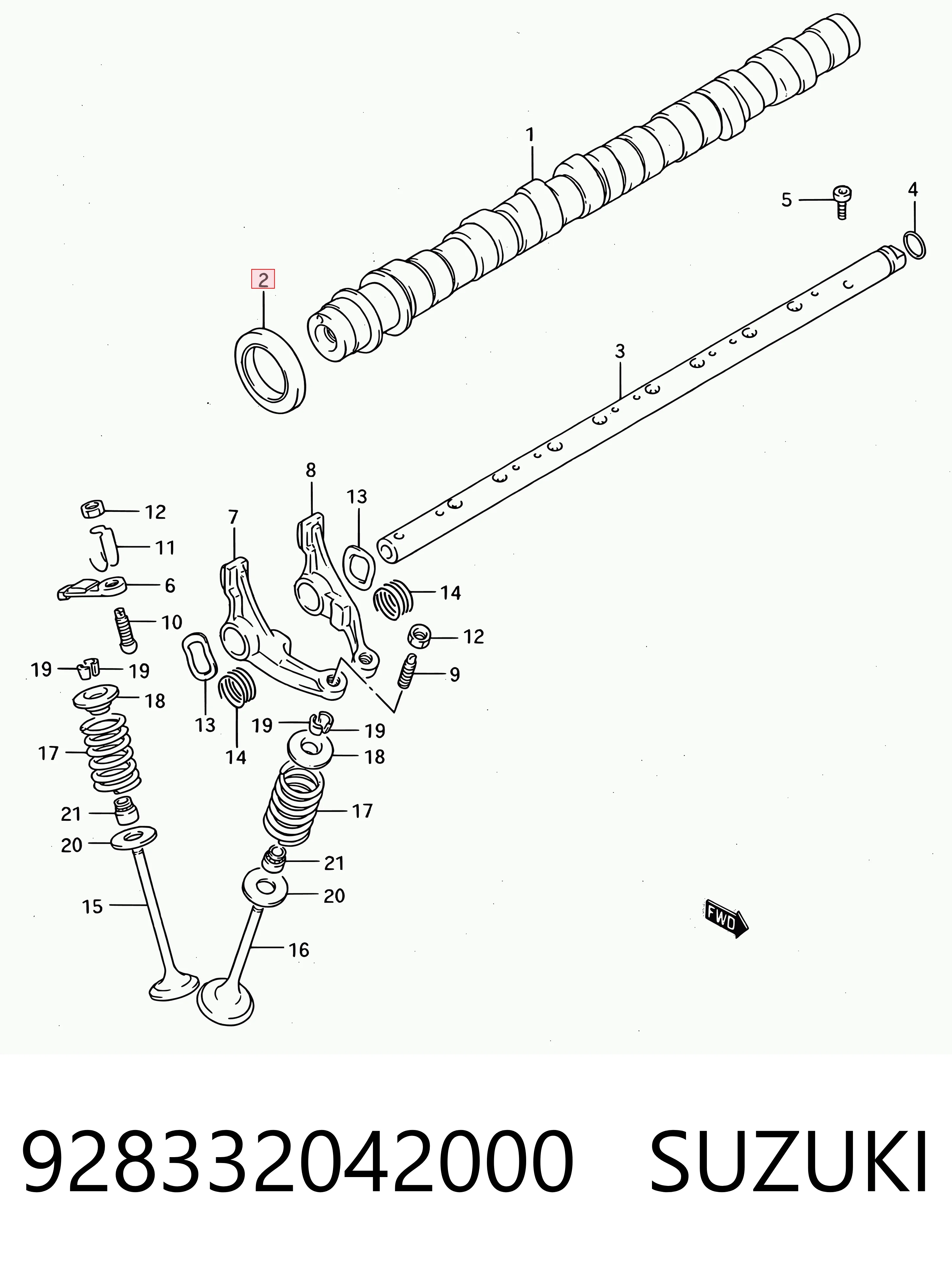 Retén del árbol de levas Subaru 928332042 precio, desde 5,30 EUR