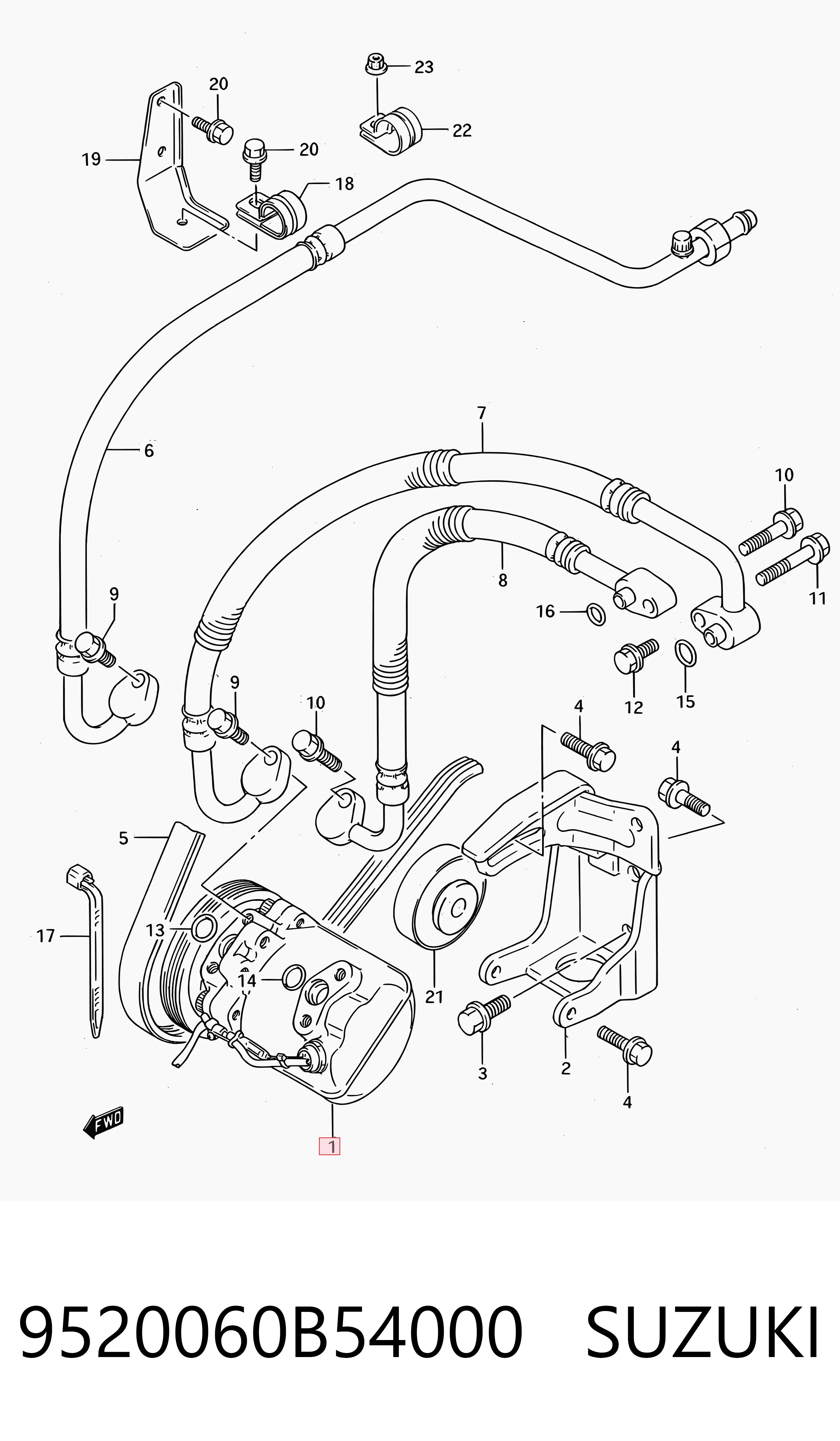  Compresor de aire acondicionado Suzuki Swift 2