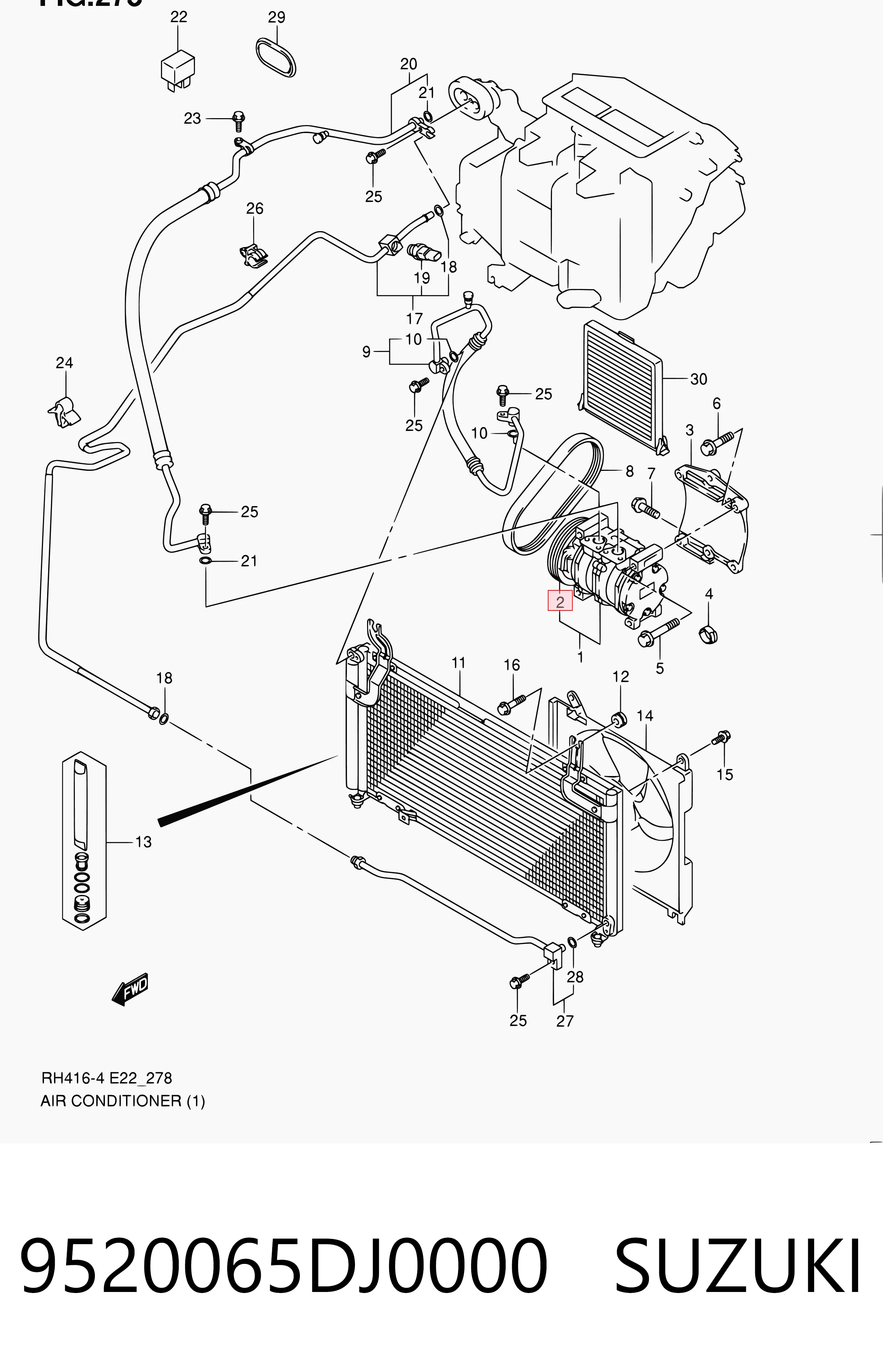 Polea del compresor del aire acondicionado para Lexus RX 300/330/350/400H U3