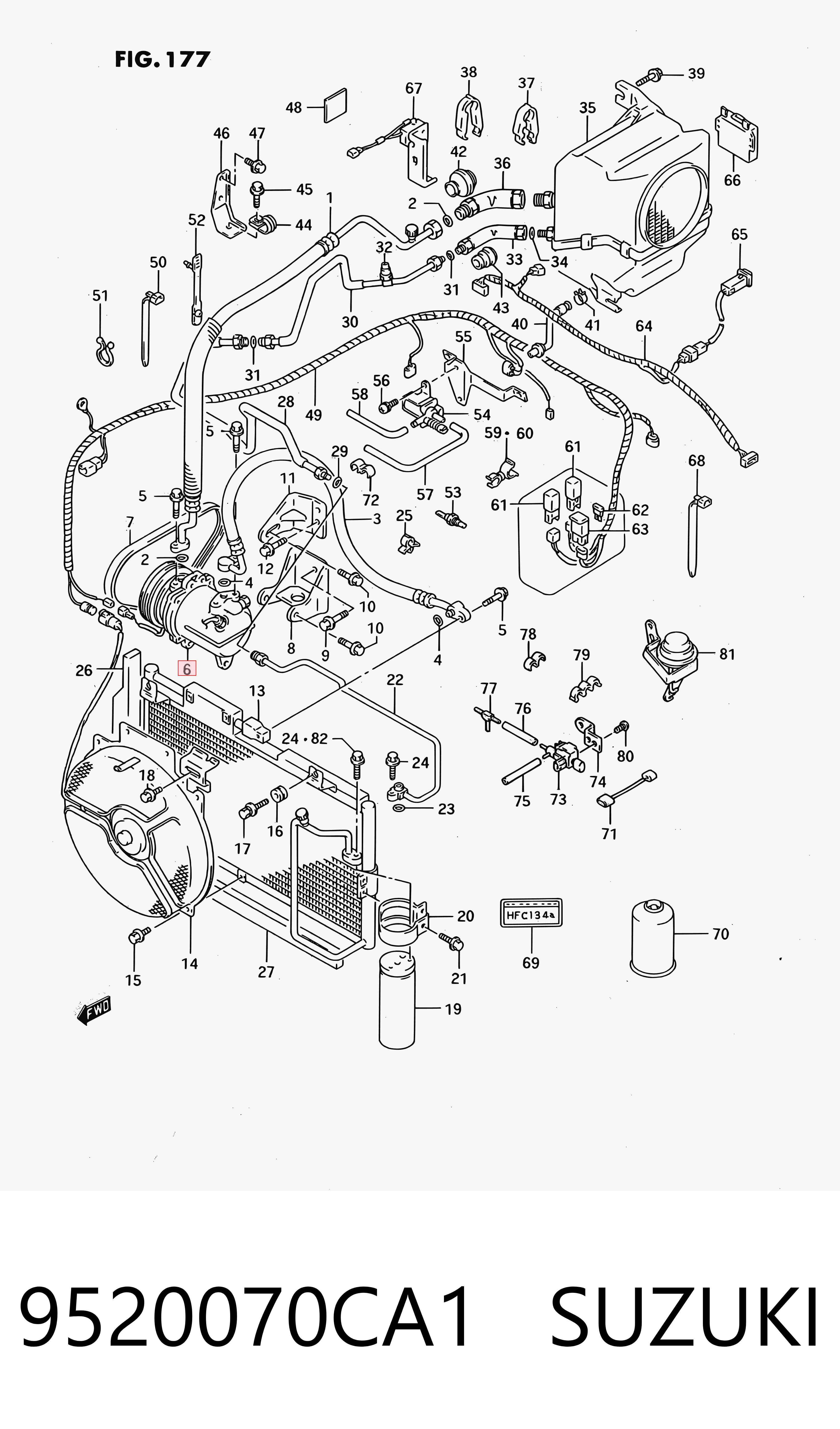 Compresor de ac Suzuki Swift II