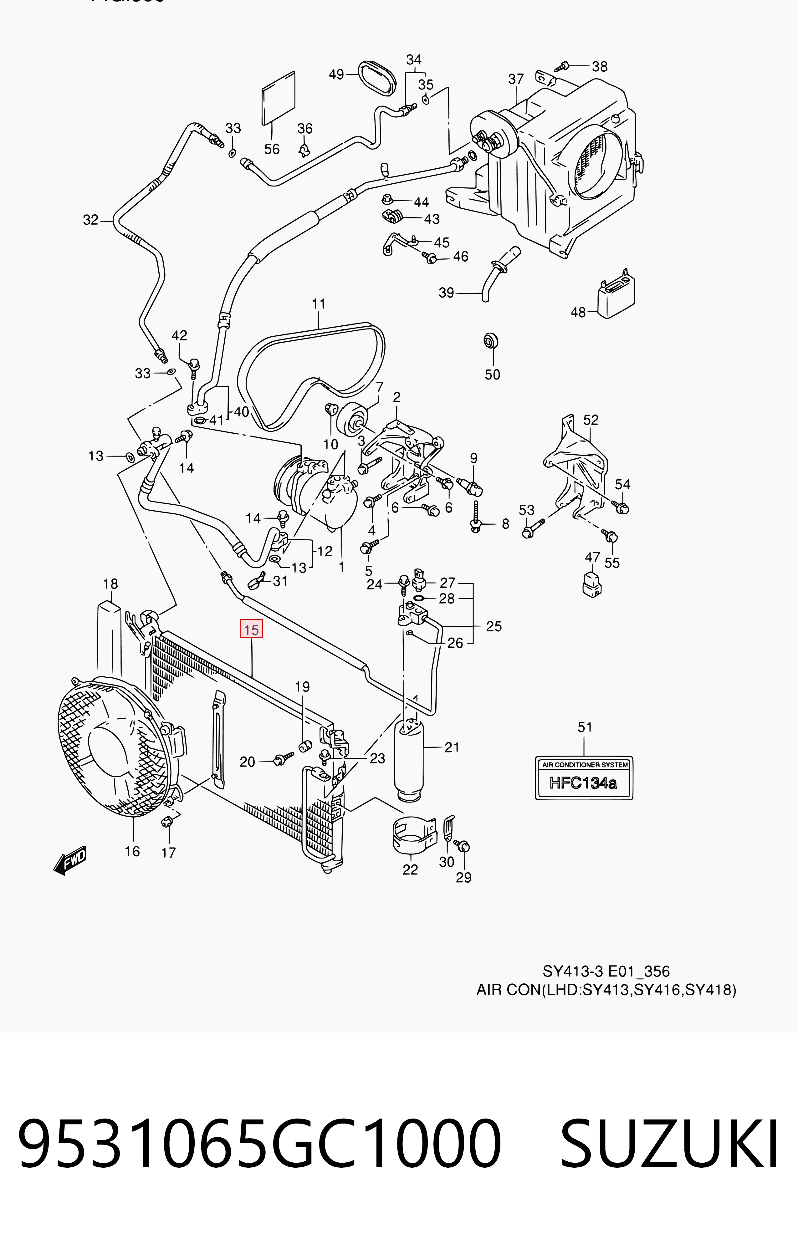 Comprar Condensador aire acondicionado Suzuki Baleno  EG