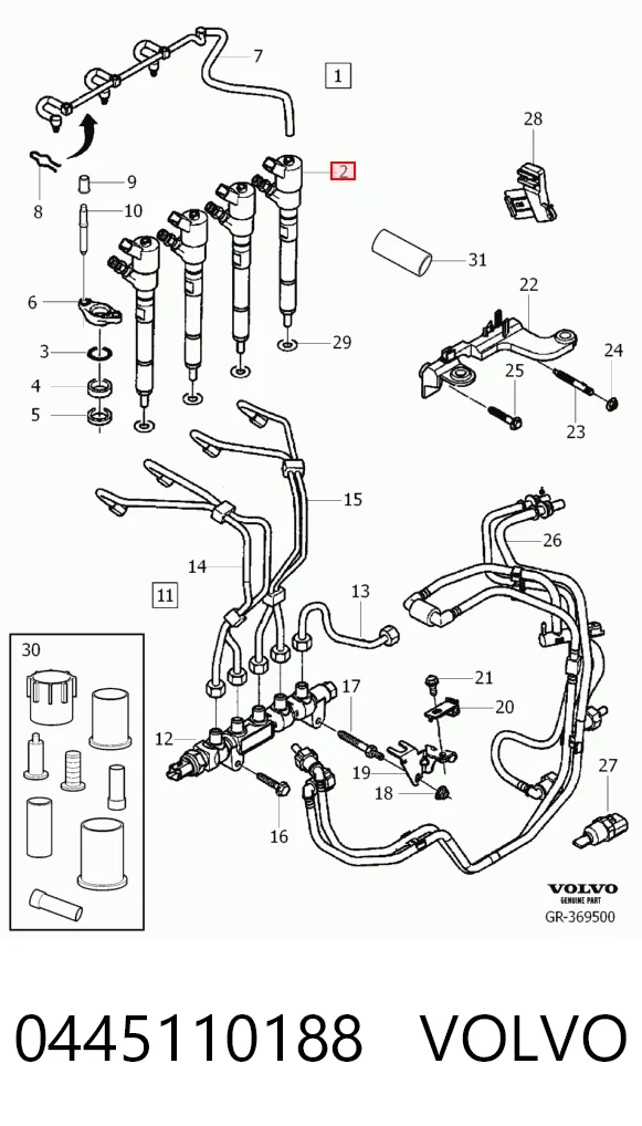 R0986435090 Lizarte Inyector de combustible