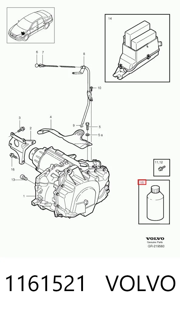 Aceite de transmisión VOLVO 1161521