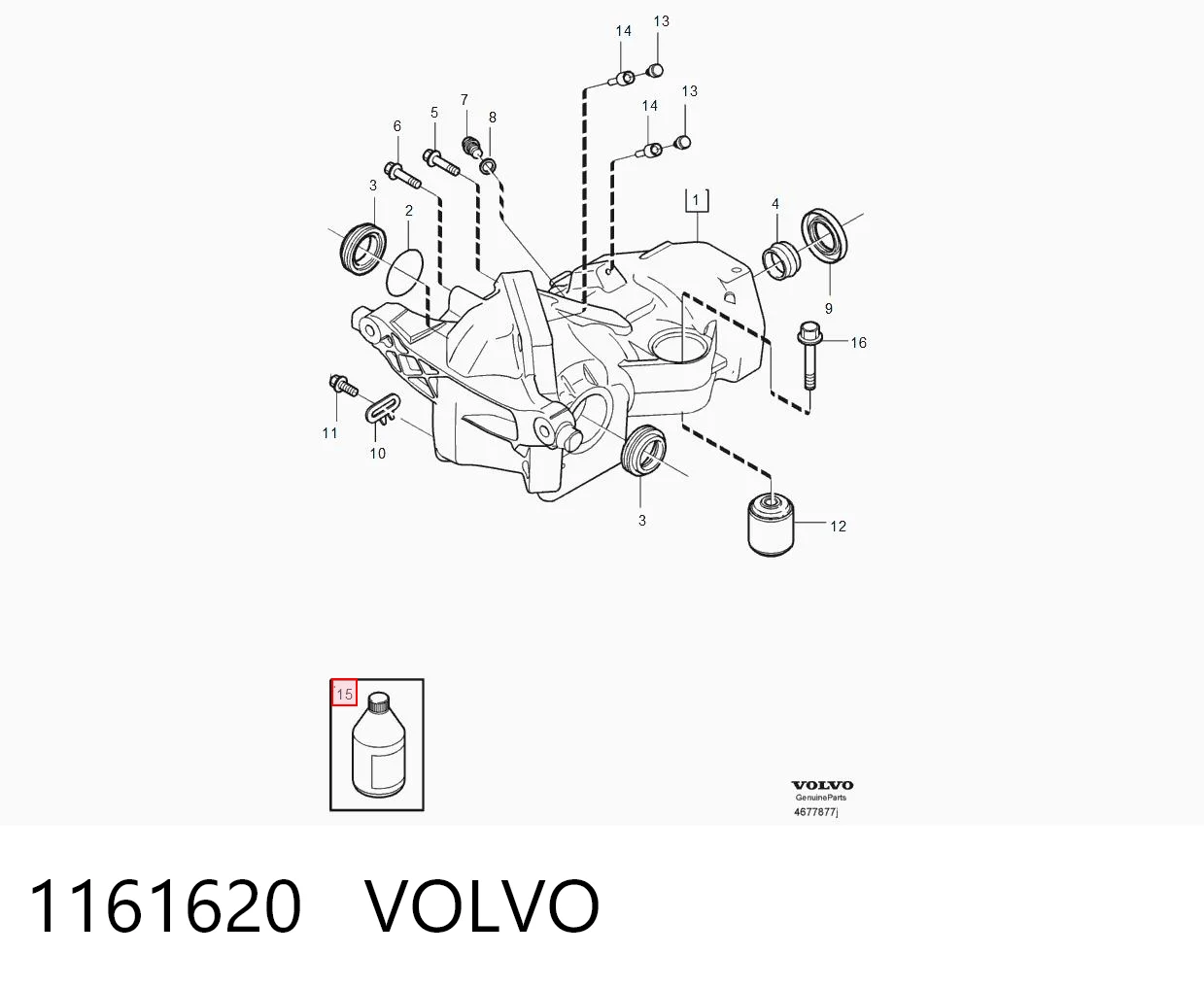 1161620 Volvo Aceite caja cambios