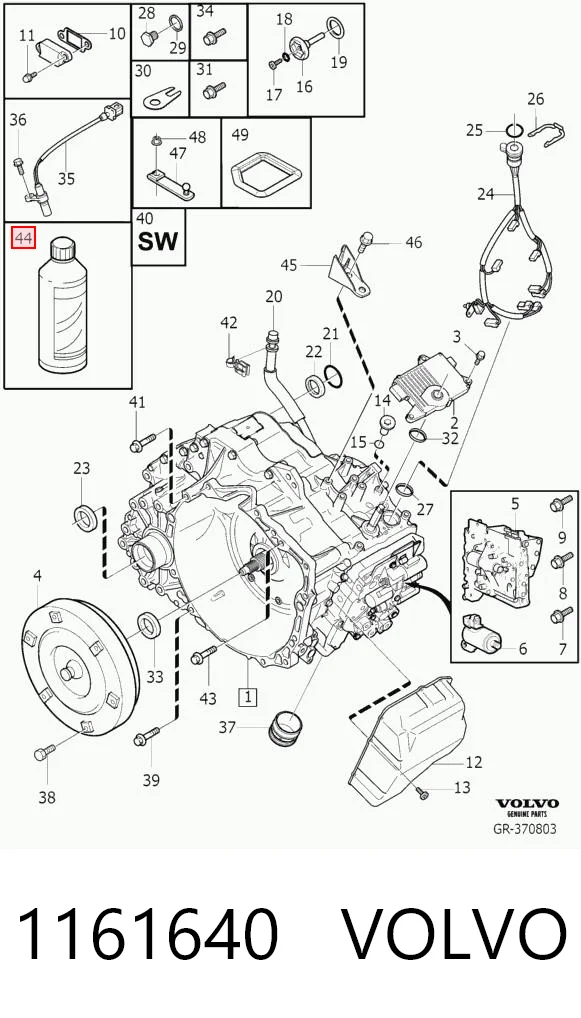 1161640 Volvo Aceite caja cambios