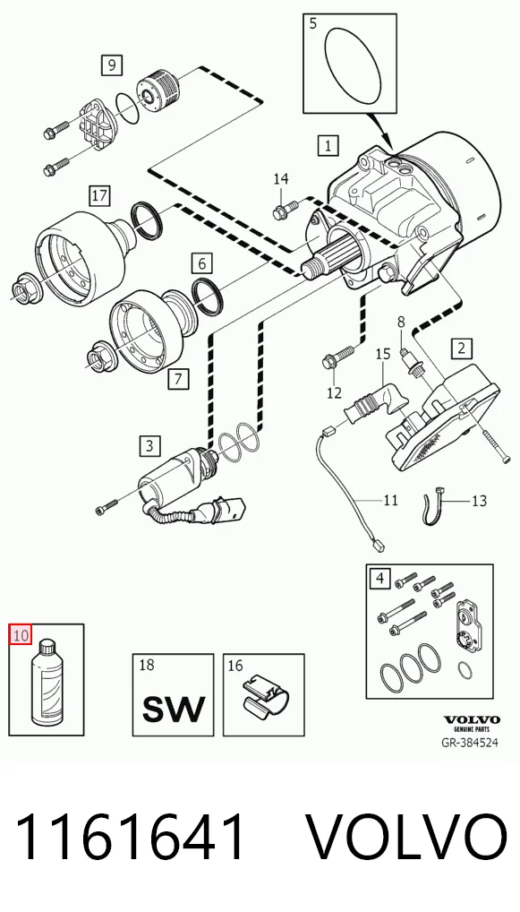 1161641 Volvo Aceite caja cambios
